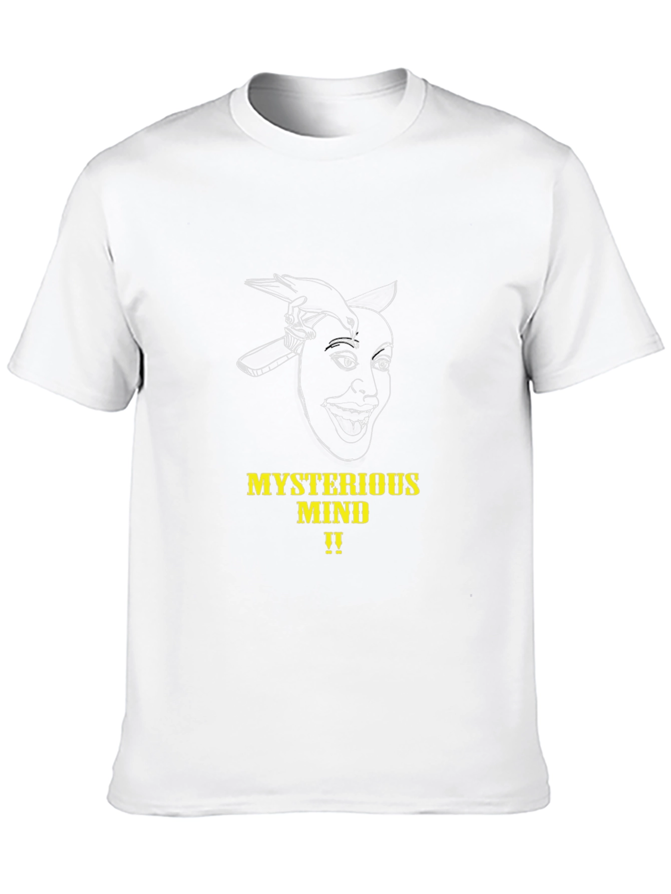 Mysterious Mind Graphic Tee - Black Unisex T-Shirt