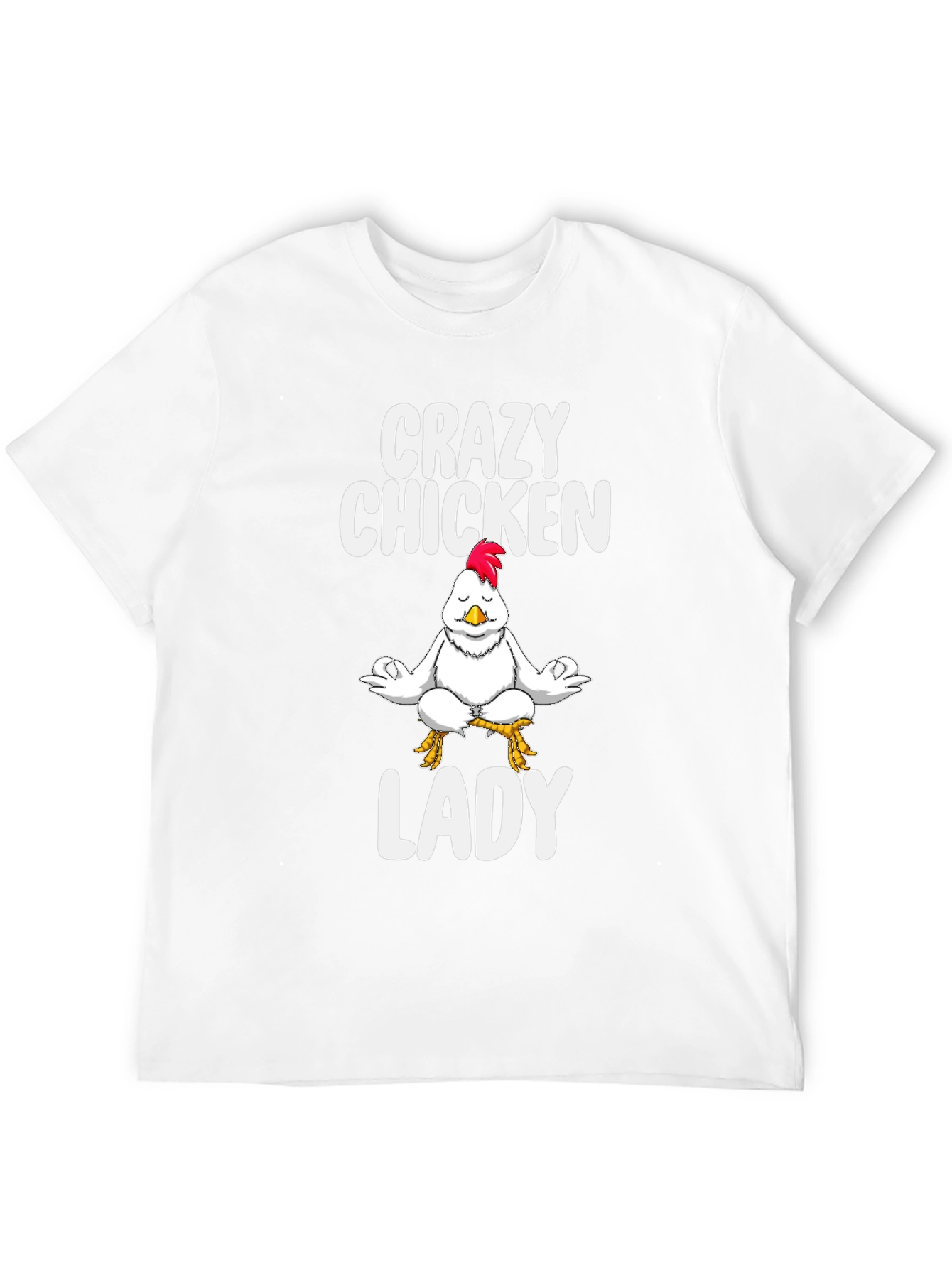 Crazy Chicken Lady Black T-Shirt