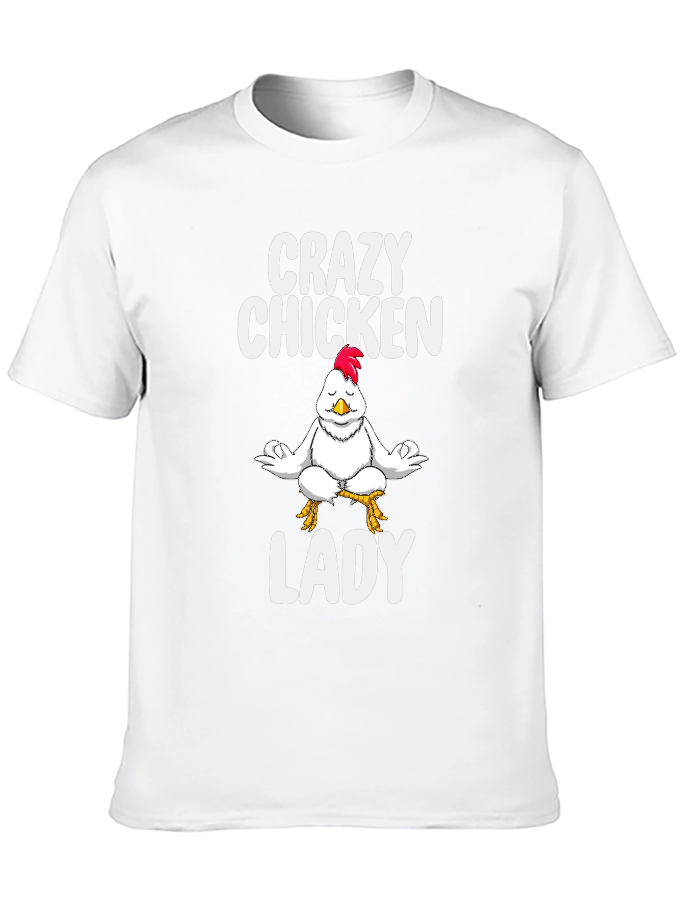 Crazy Chicken Lady Black T-Shirt