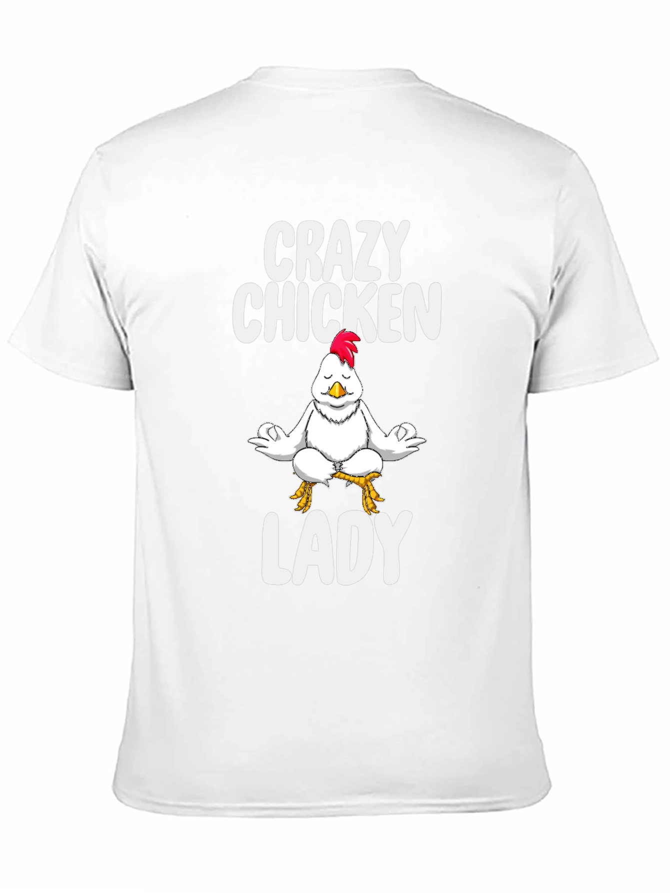 Crazy Chicken Lady Black T-Shirt