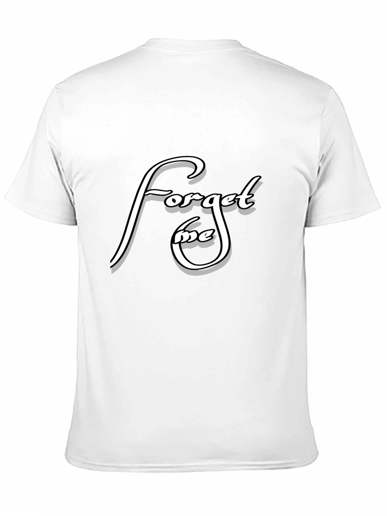 Forget Me Graphic Tee - Black Cotton T-Shirt