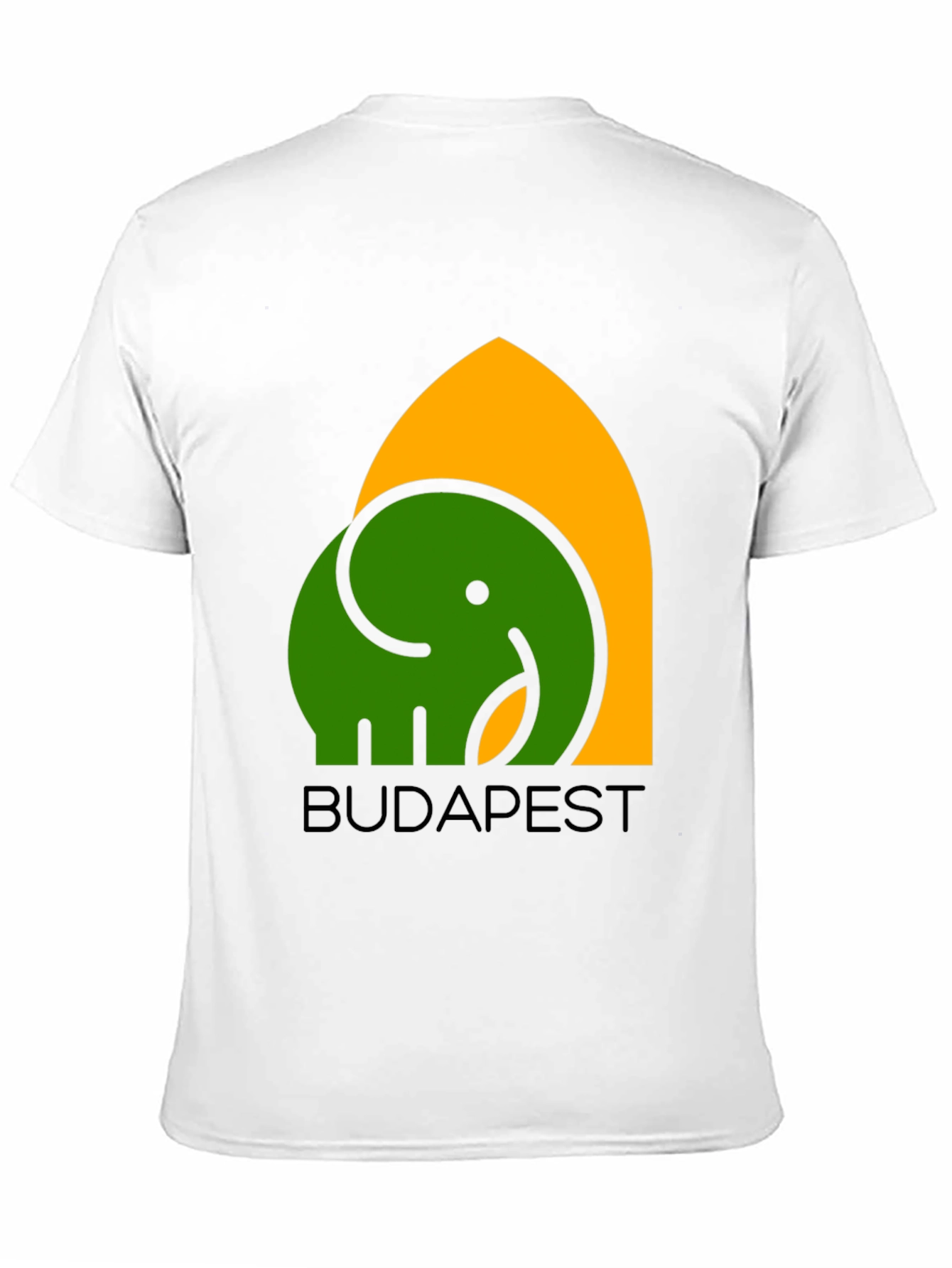 Budapest Elephant Graphic T-Shirt - Black