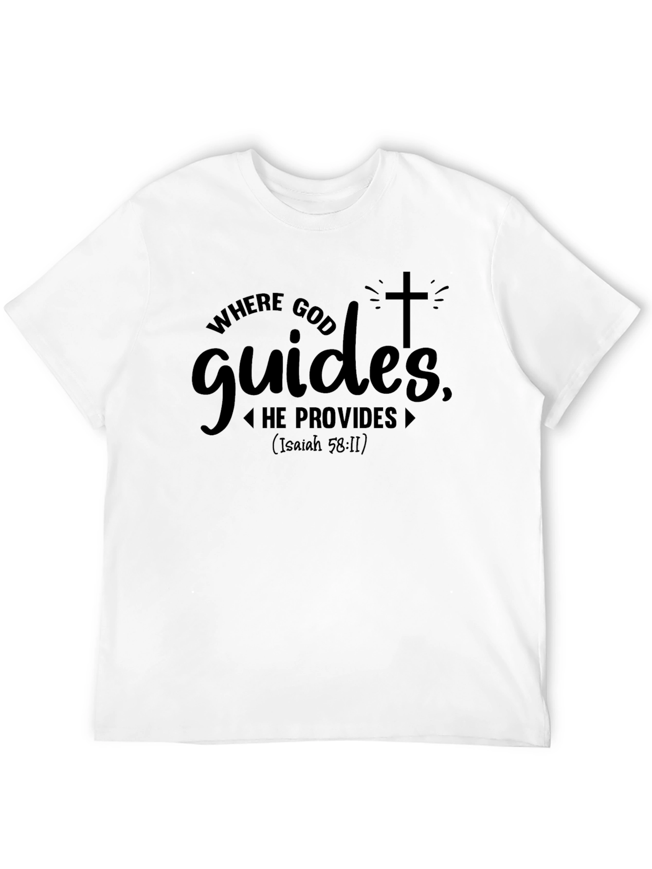 Faith-Based Christian Tee: Where God Guides