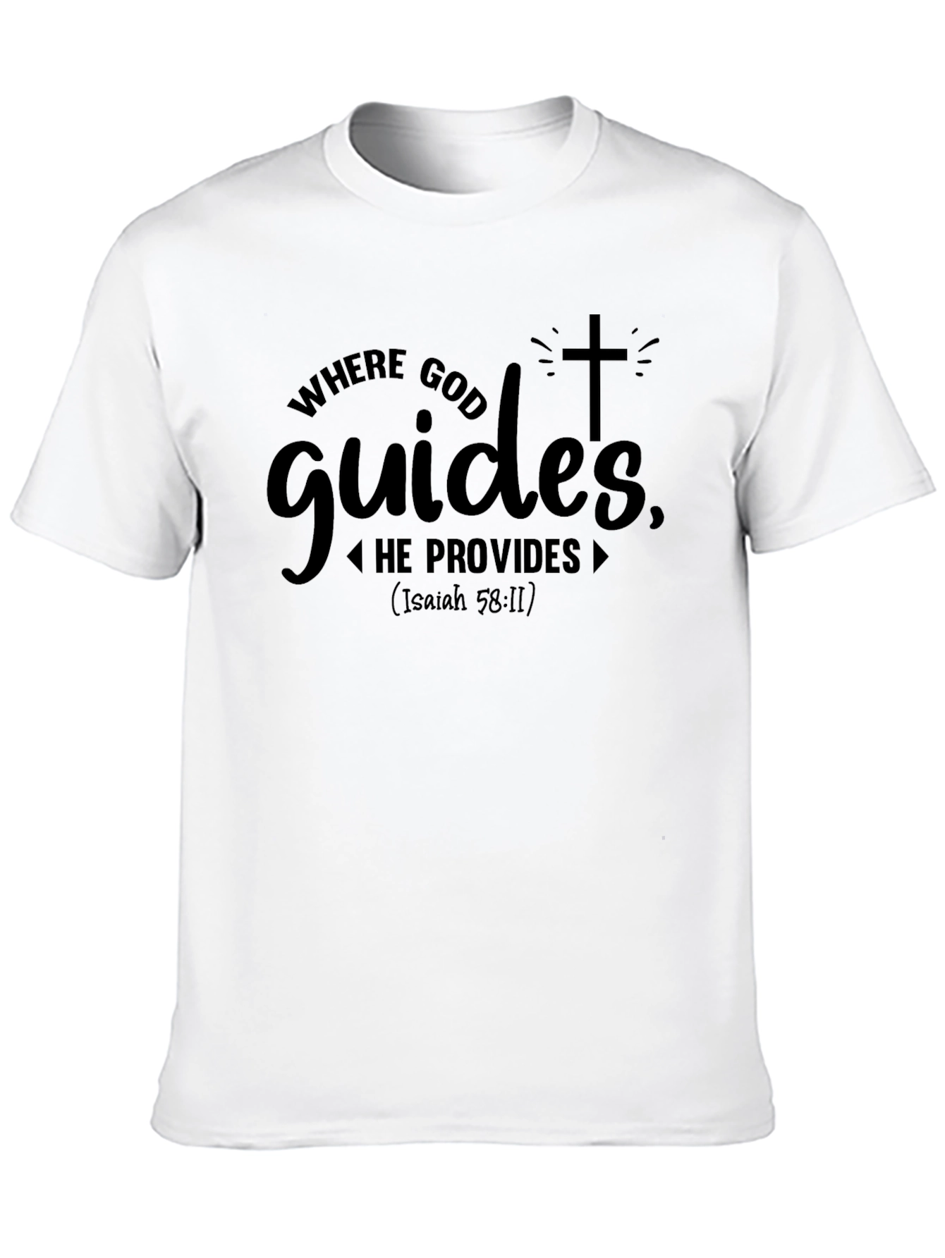 Faith-Based Christian Tee: Where God Guides