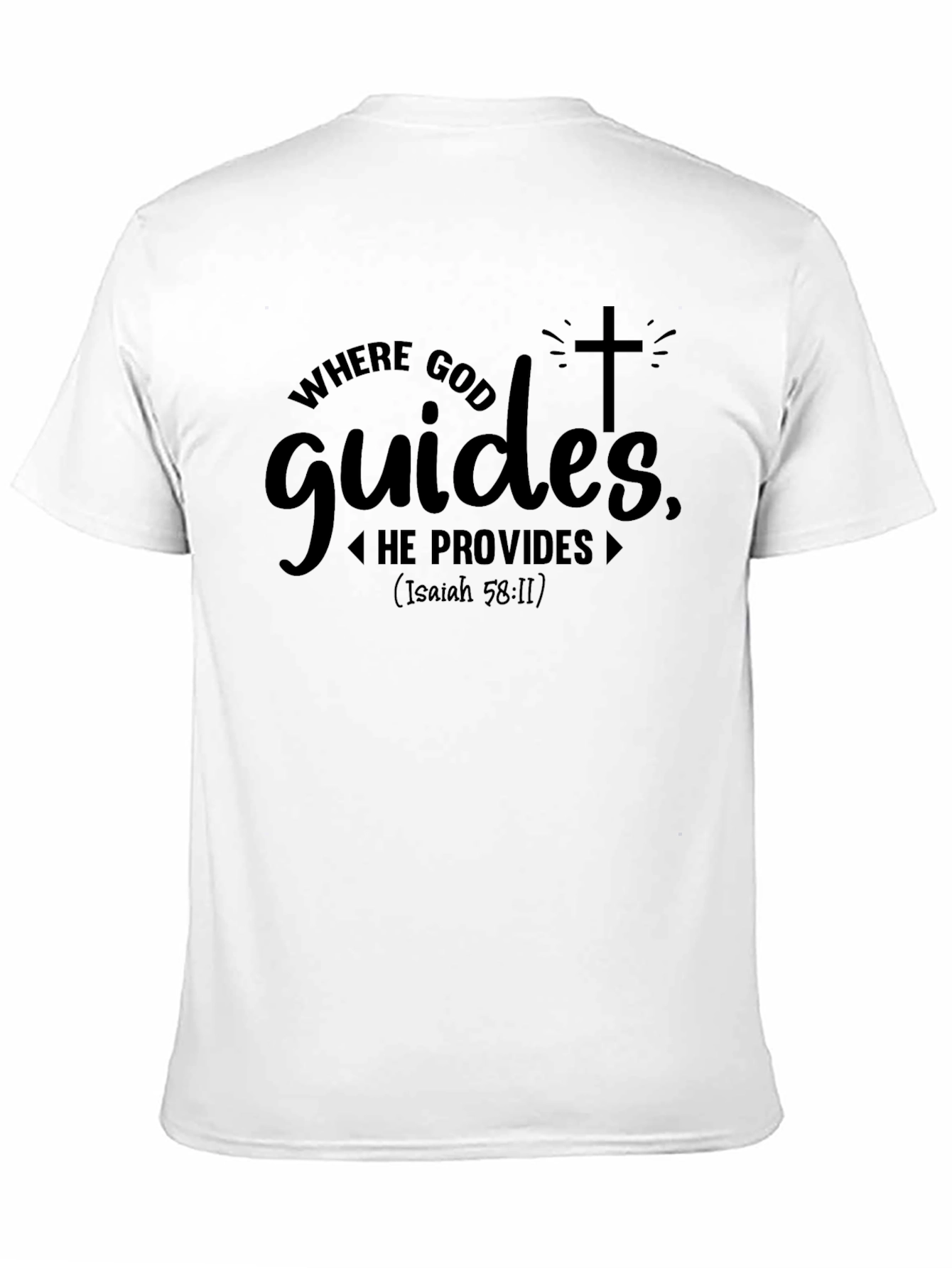 Faith-Based Christian Tee: Where God Guides