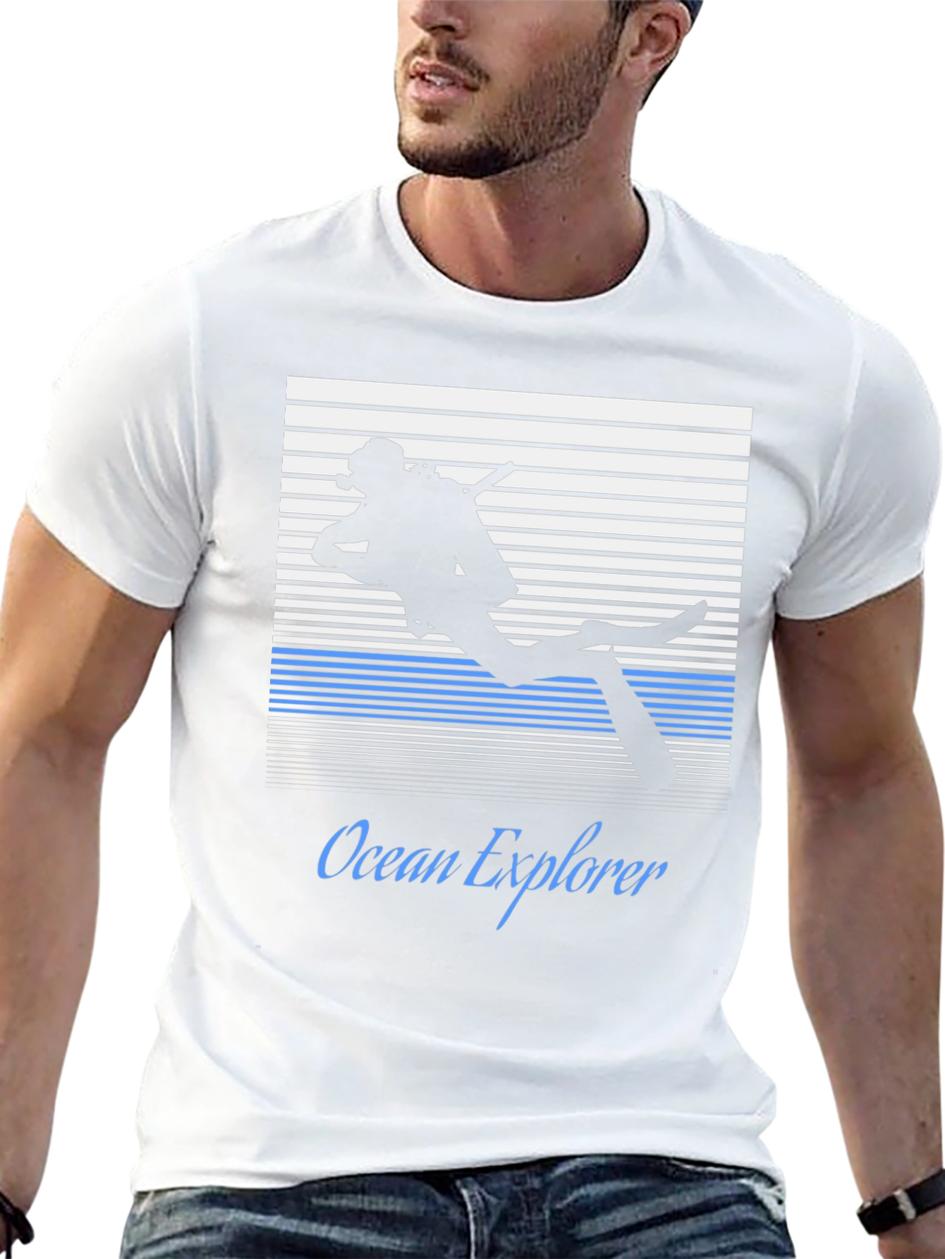 Ocean Explorer Scuba Diver Graphic Tee - Black