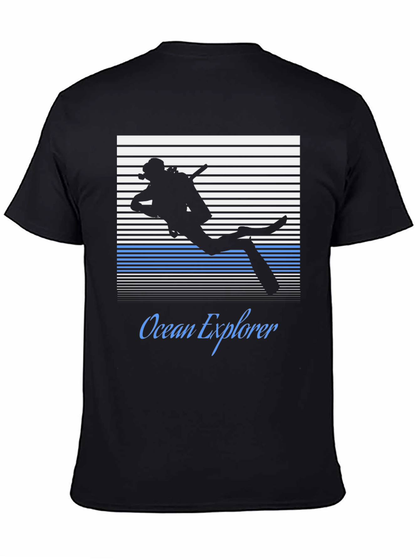 Ocean Explorer Scuba Diver Graphic Tee - Black