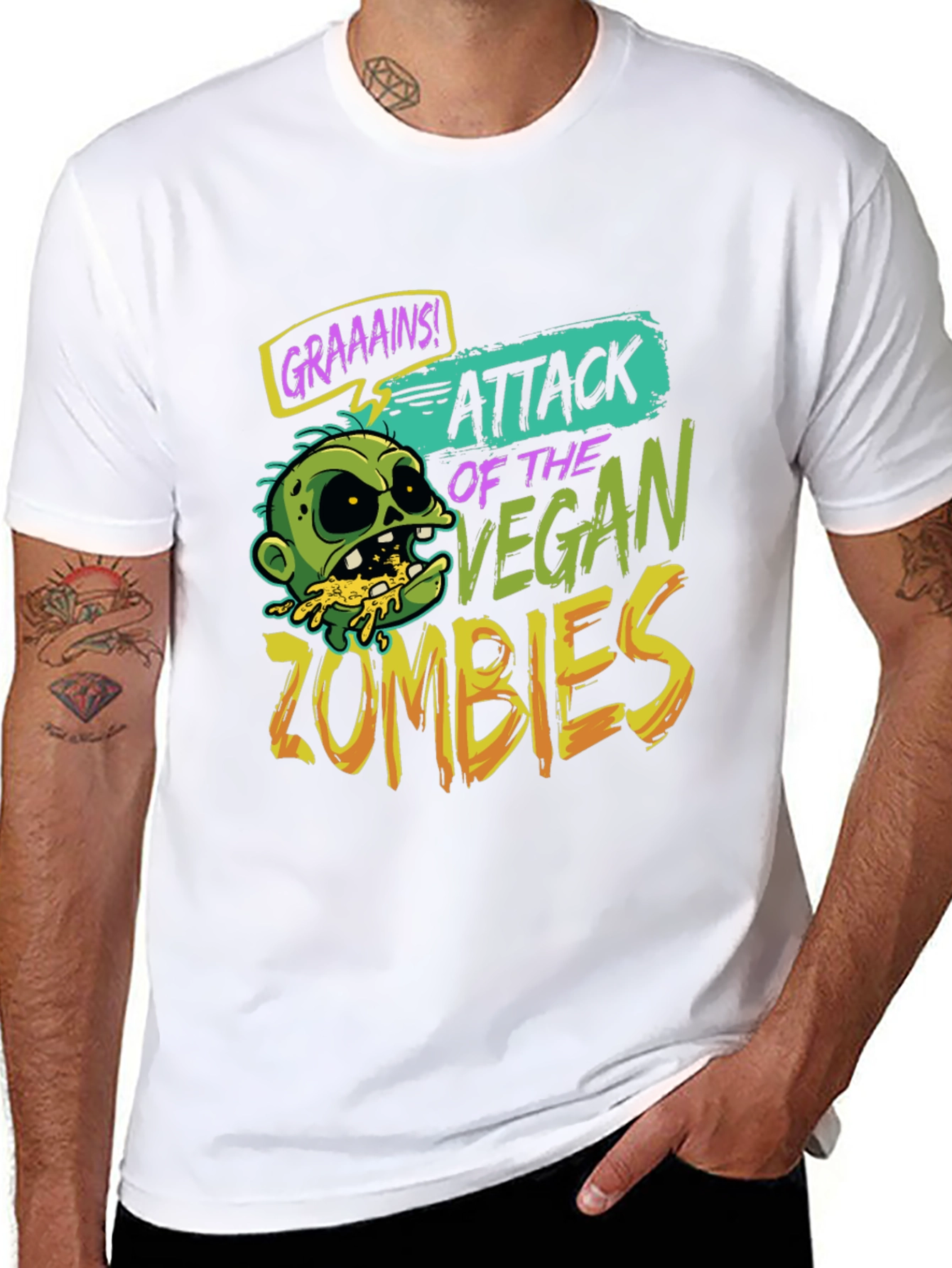 Attack of the Vegan Zombies T-Shirt