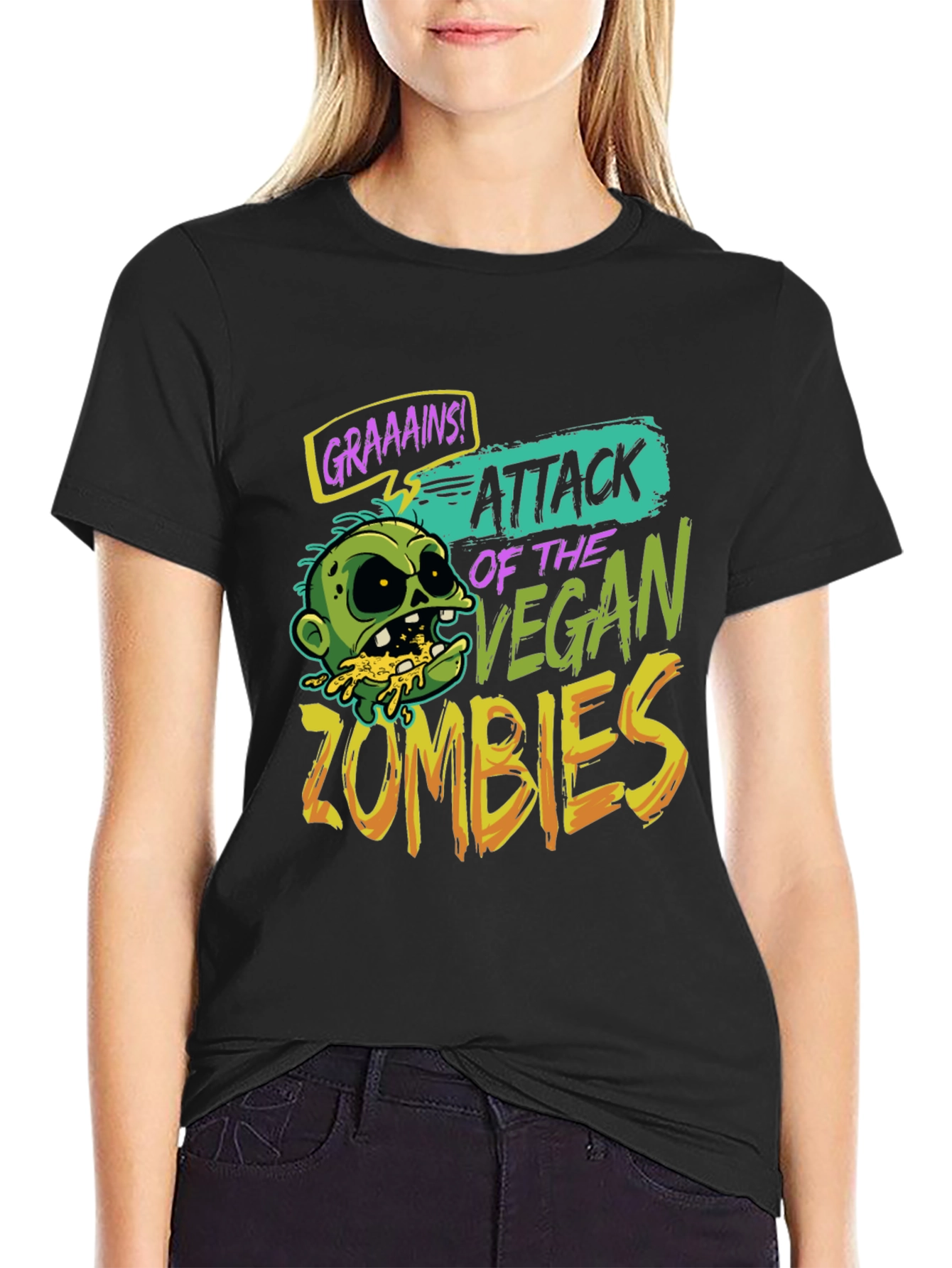 Attack of the Vegan Zombies T-Shirt