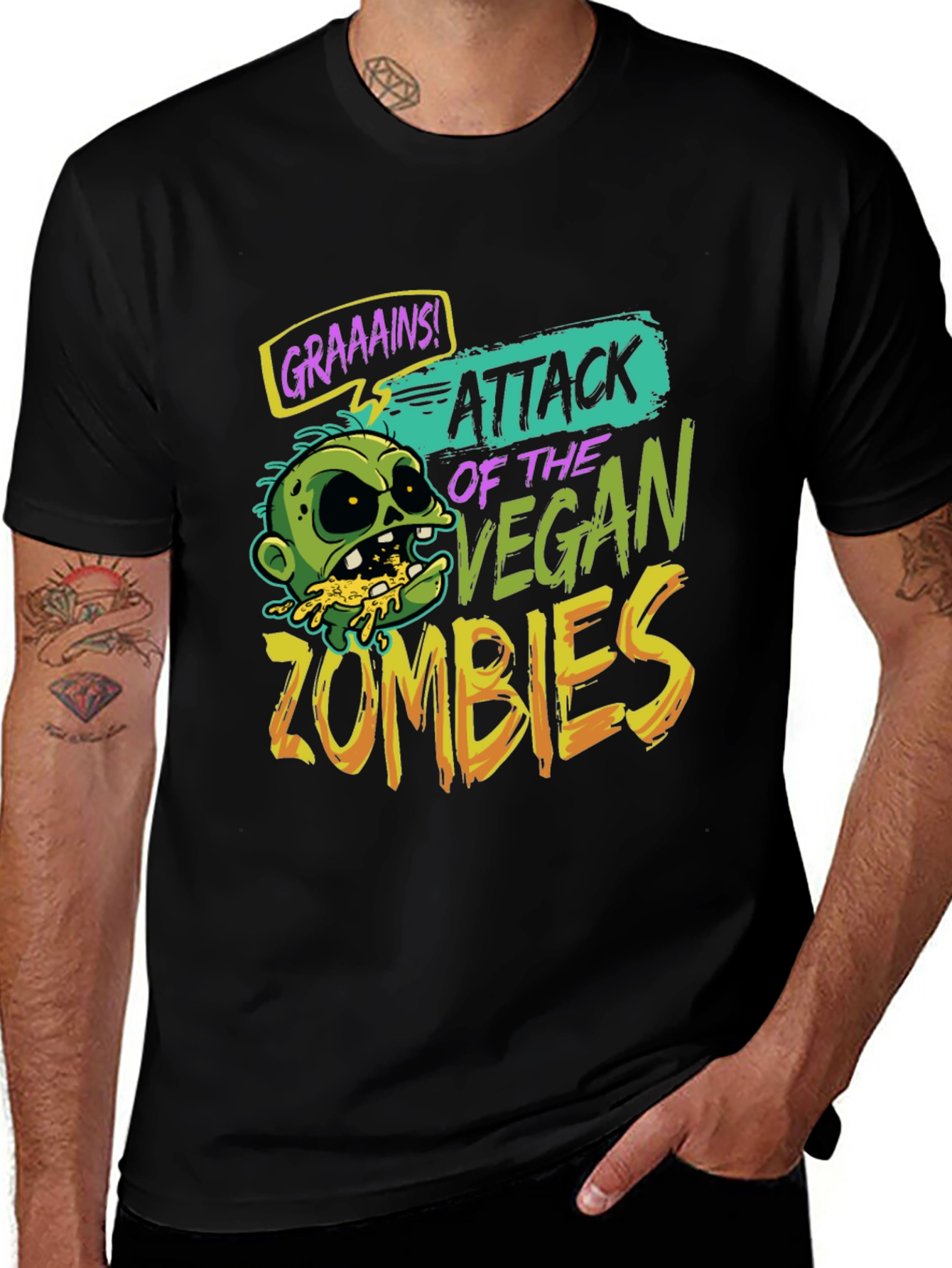 Attack of the Vegan Zombies T-Shirt