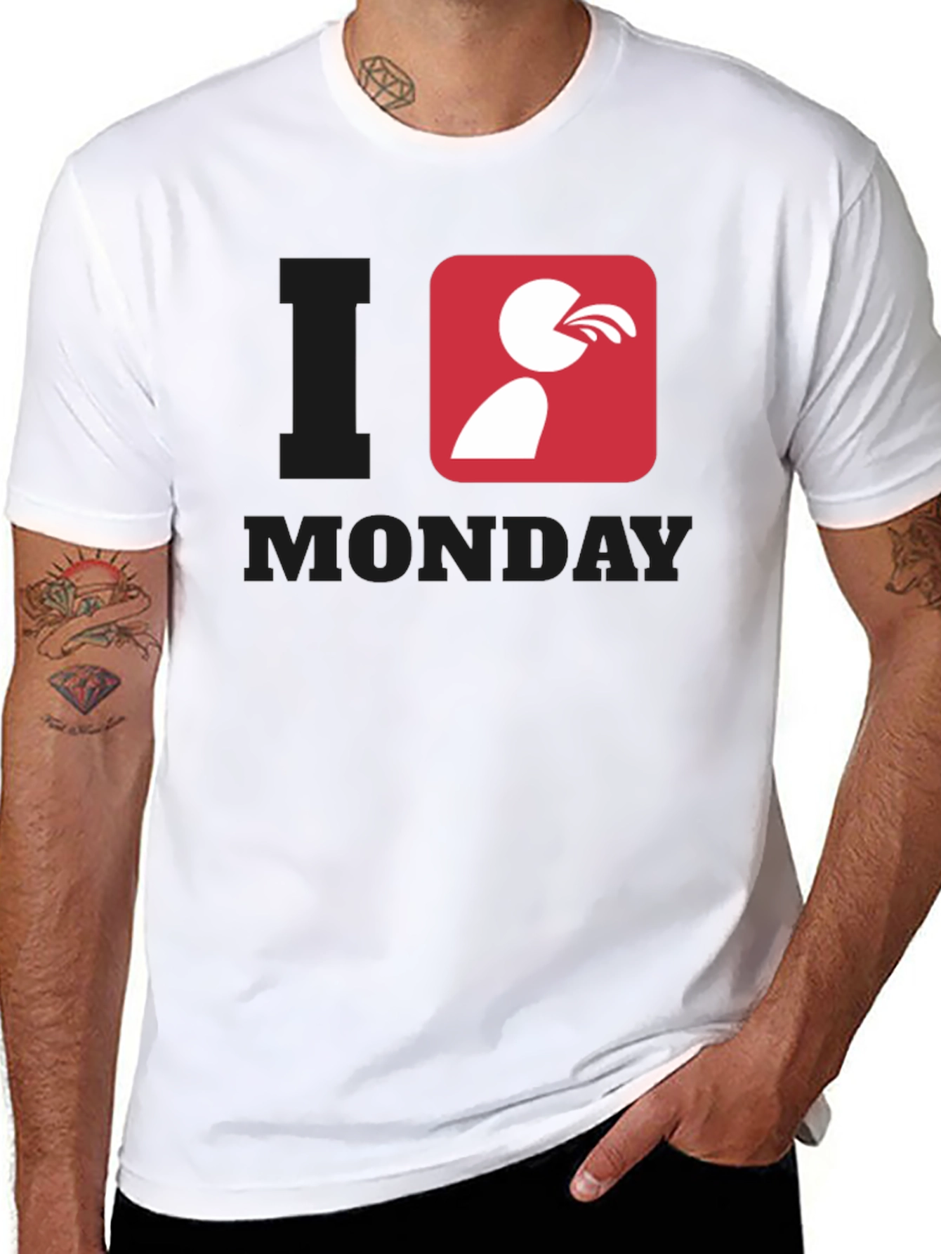 I Hate Monday Graphic Tee - Funny Novelty T-Shirt