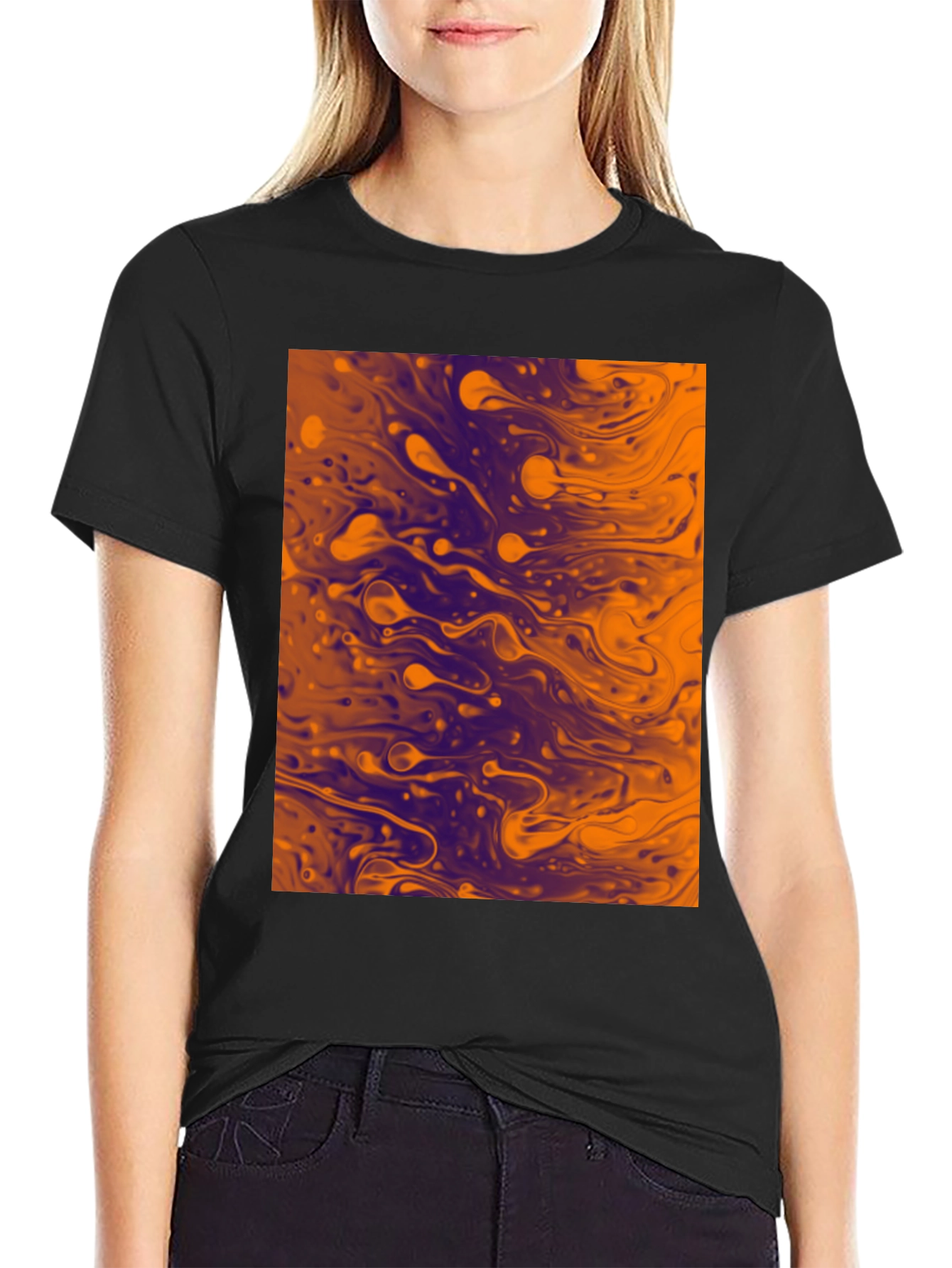 Abstract Print Graphic Tee - Modern Art T-Shirt