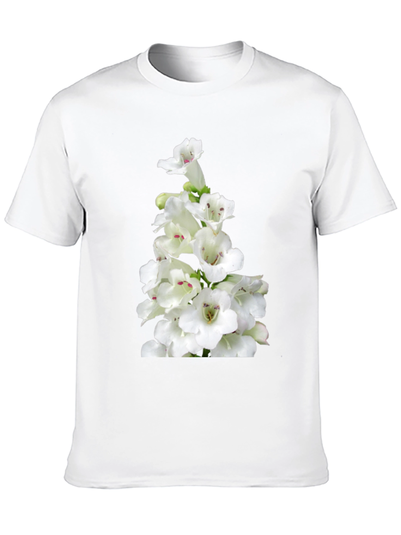 Floral Graphic Tee - Classic Black Cotton T-Shirt