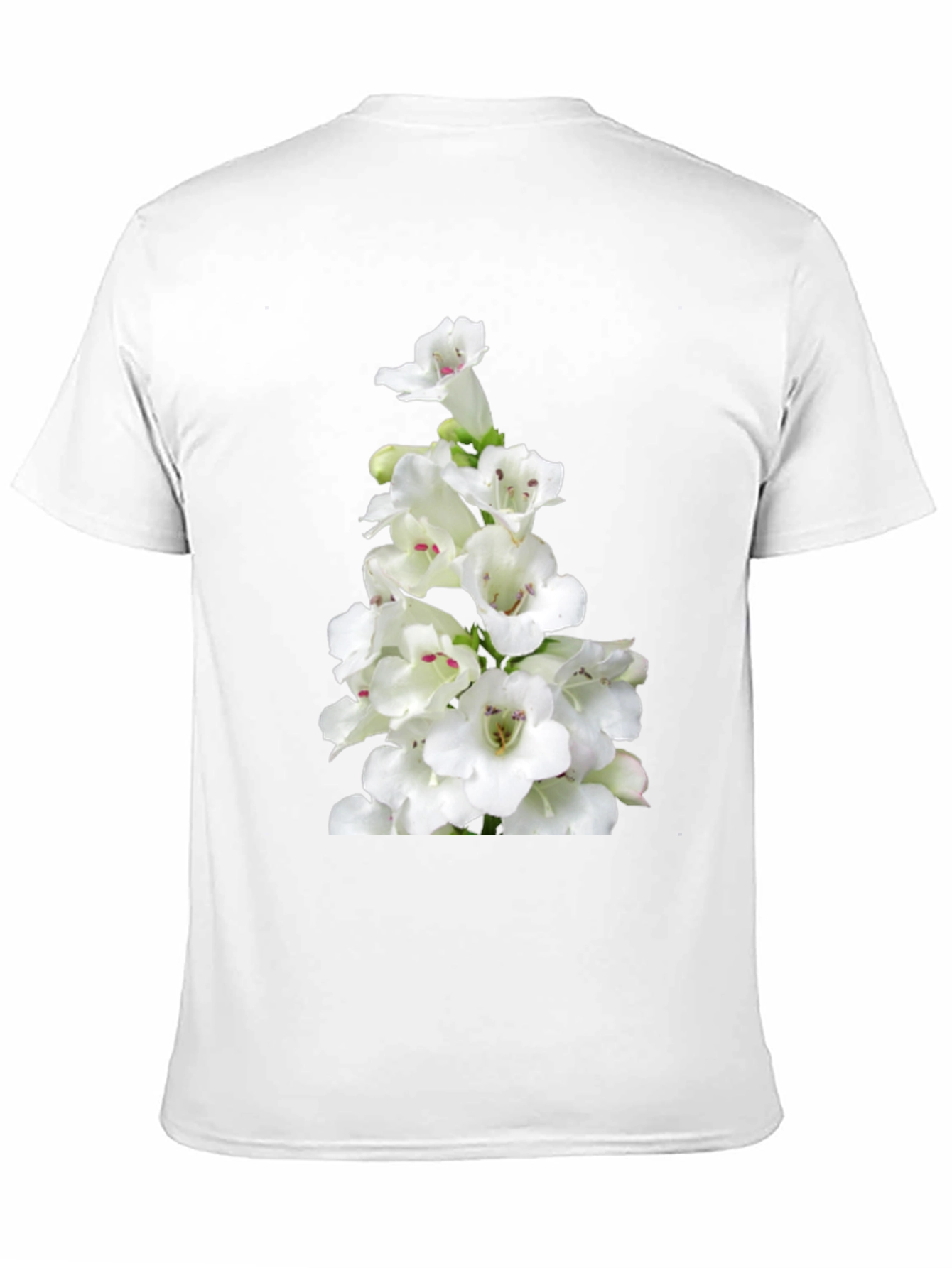 Floral Graphic Tee - Classic Black Cotton T-Shirt