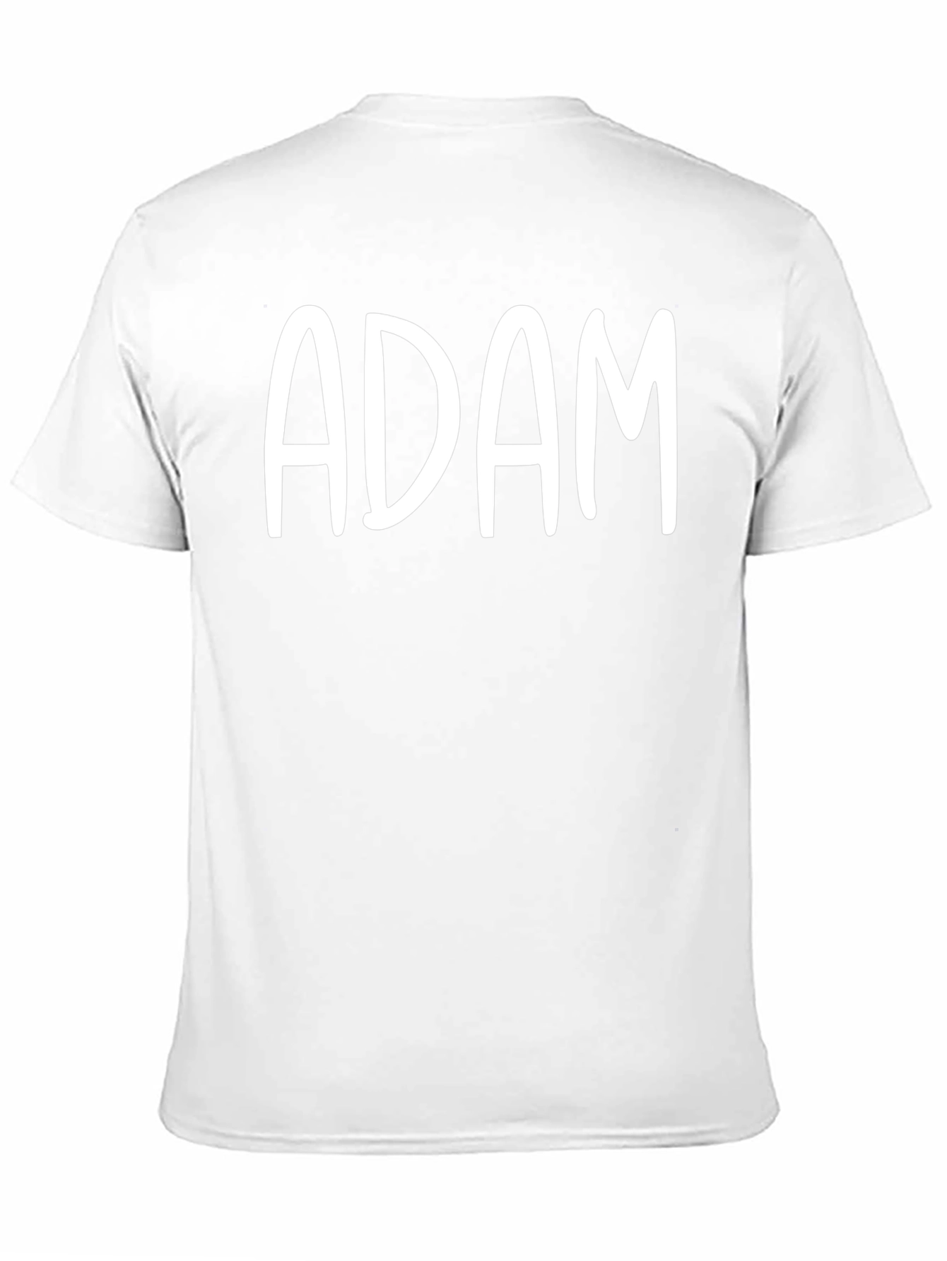 Adam Tee - Personalized Black T-Shirt for Men