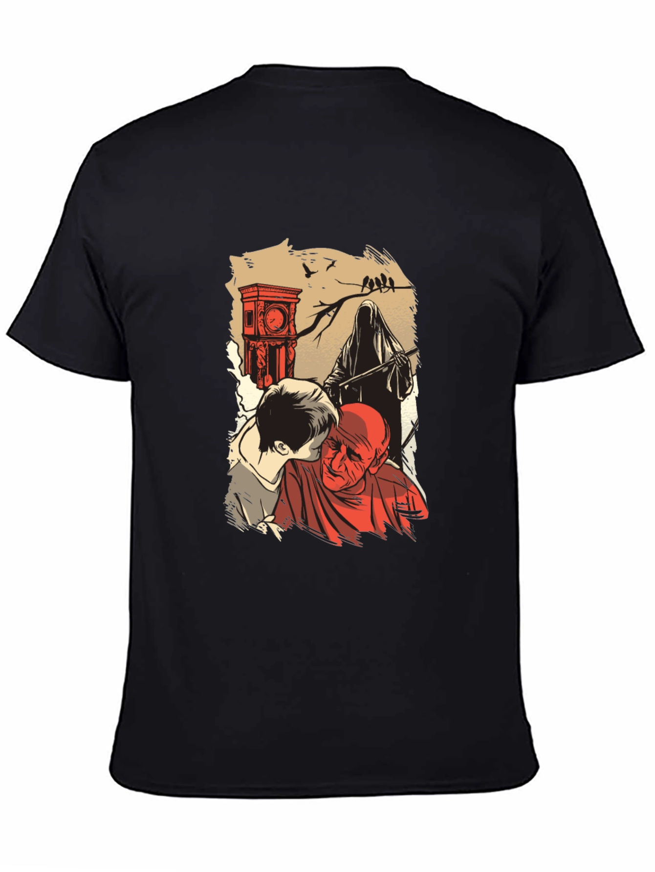 Grim Reaper Graphic T-Shirt - Time & Mortality