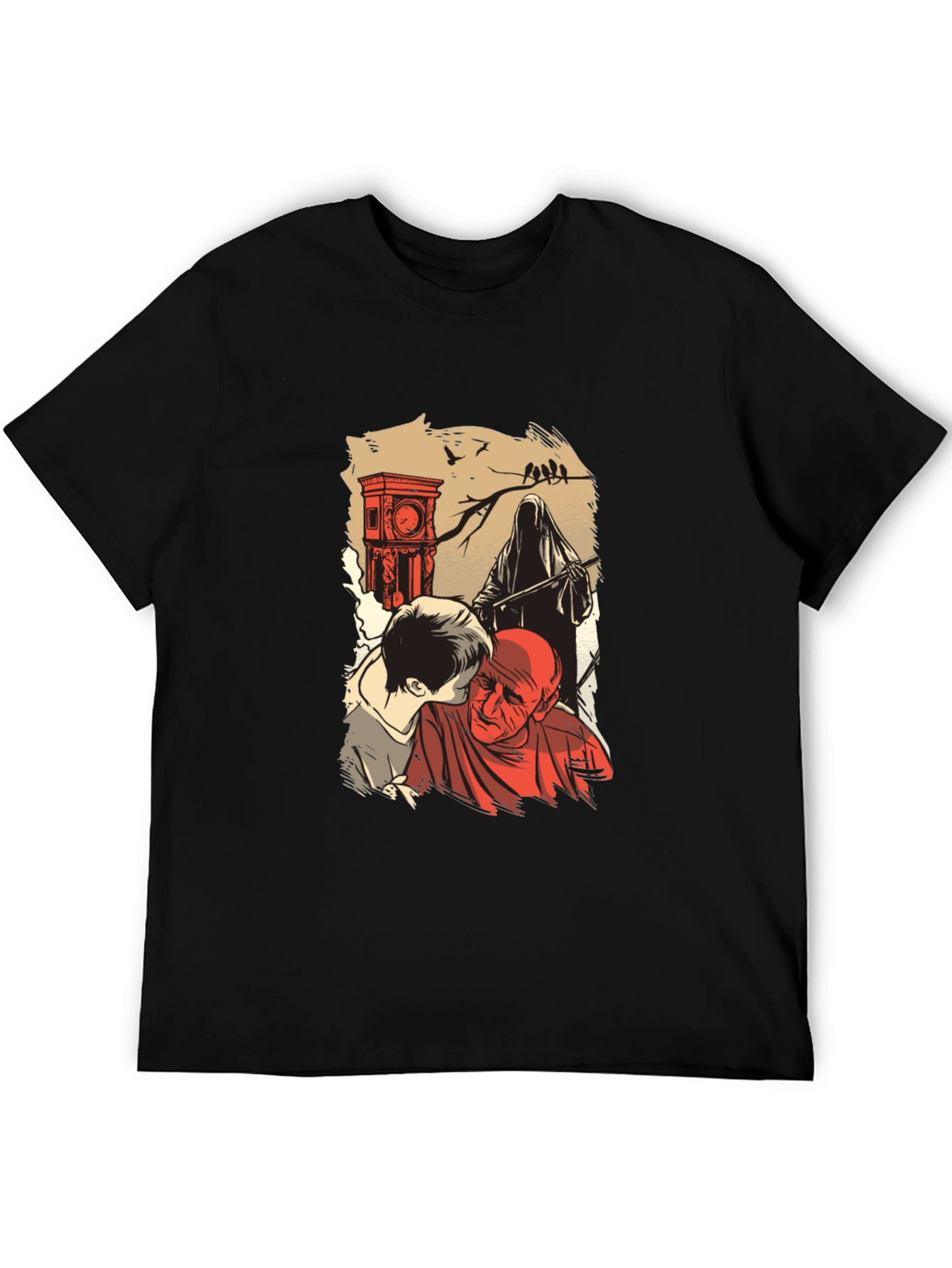 Grim Reaper Graphic T-Shirt - Time & Mortality