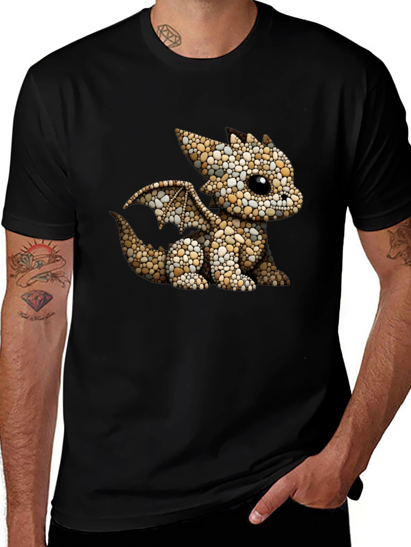 Dragon Pebble Art T-Shirt