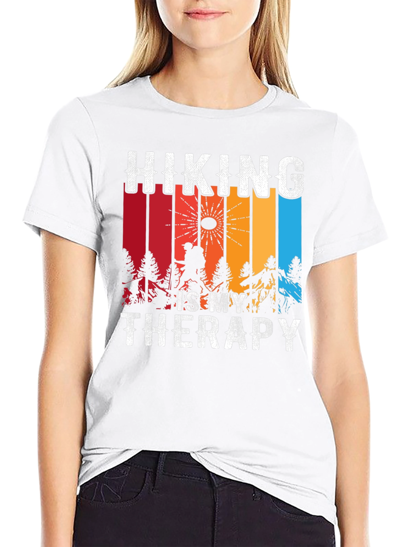 Hiking is My Therapy Graphic Tee