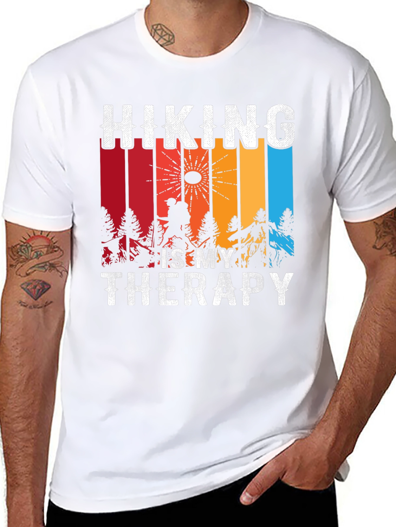 Hiking is My Therapy Graphic Tee