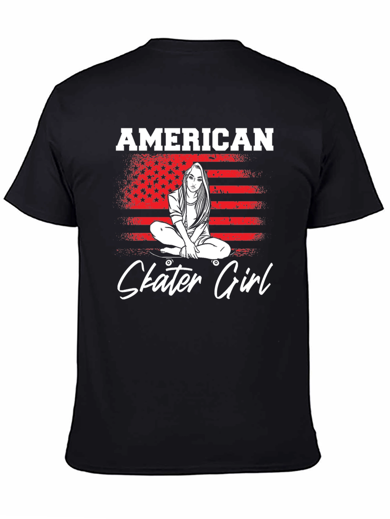American Skater Girl Graphic Tee