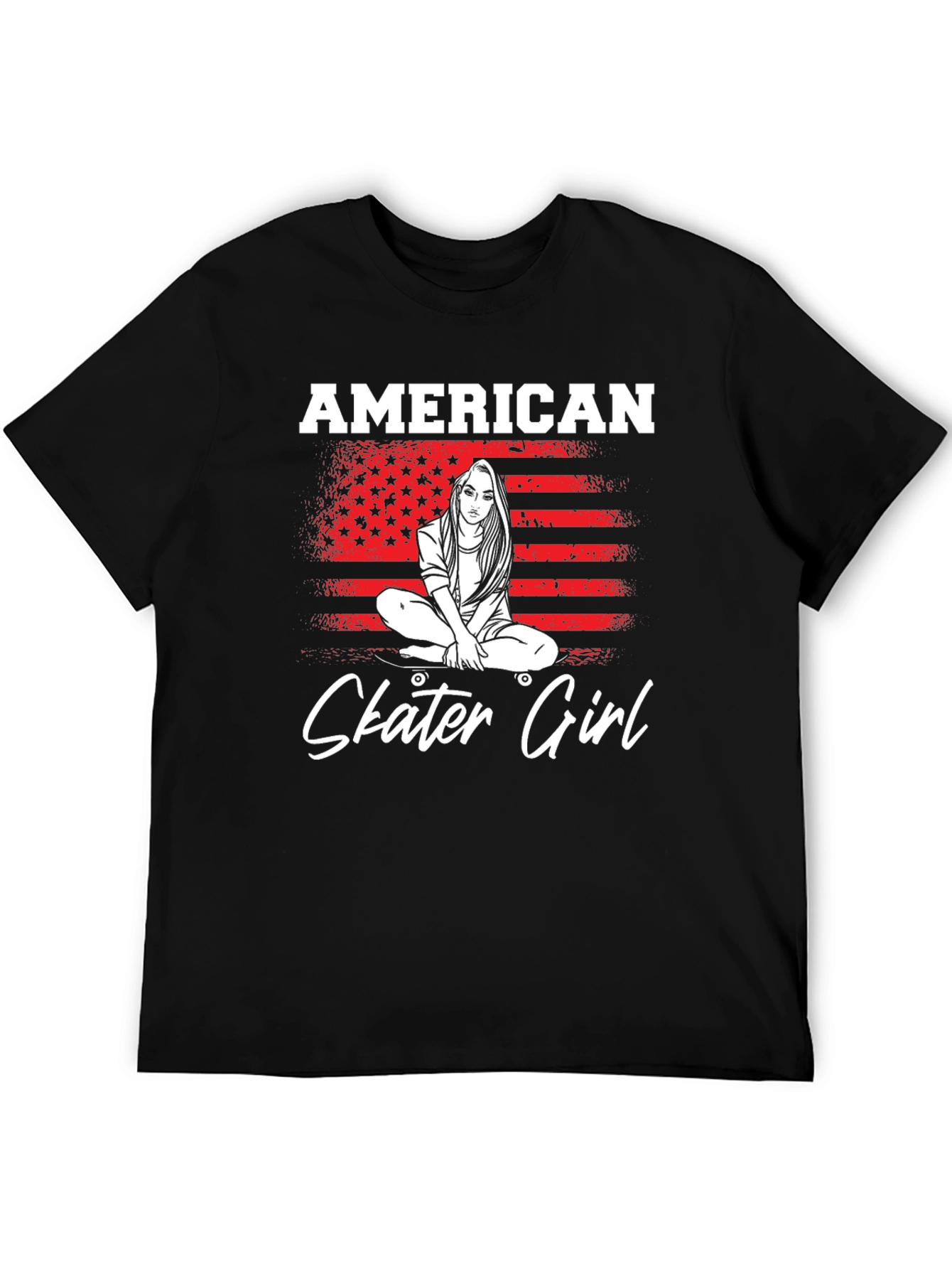 American Skater Girl Graphic Tee