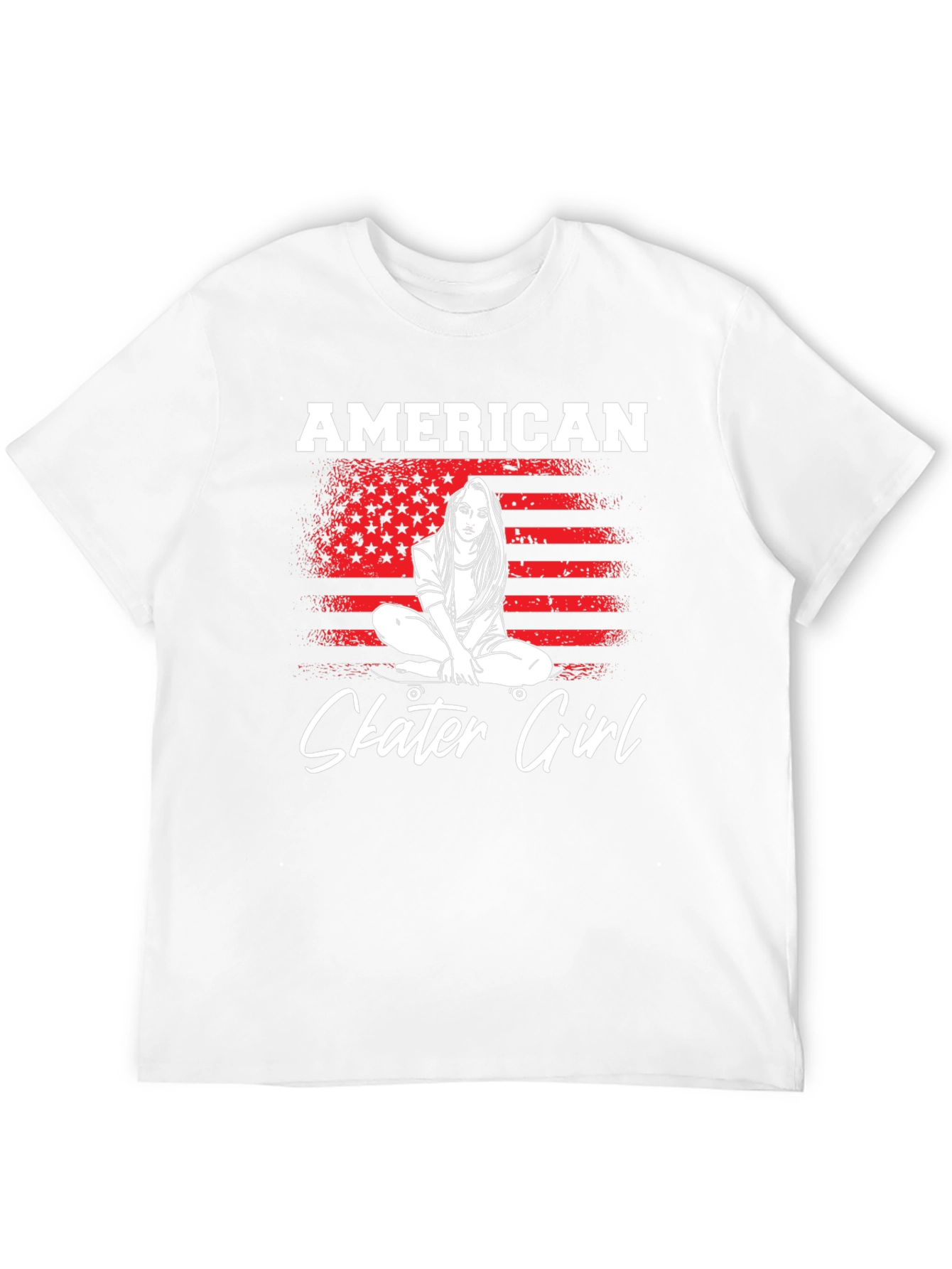 American Skater Girl Graphic Tee
