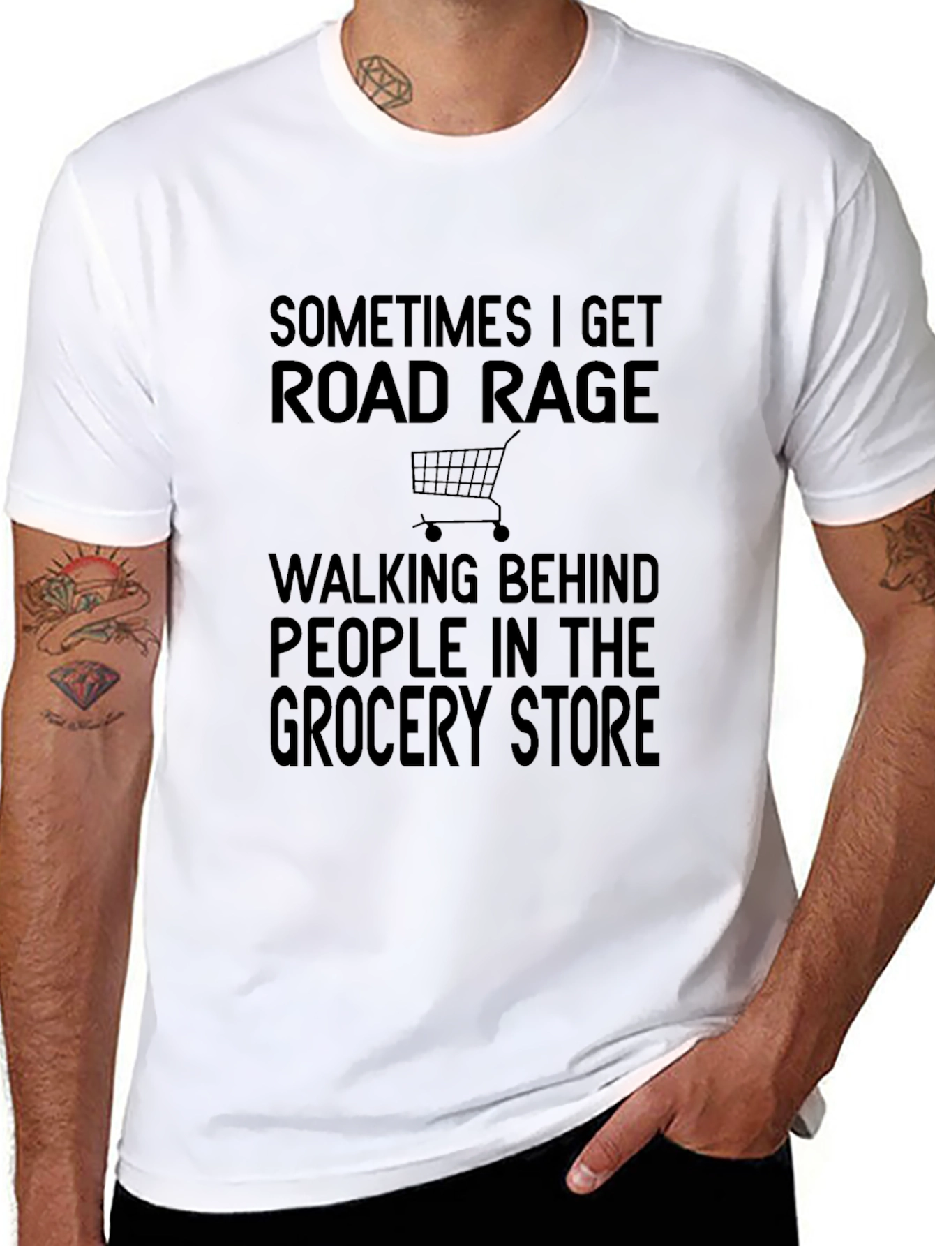 Road Rage Grocery Store T-Shirt
