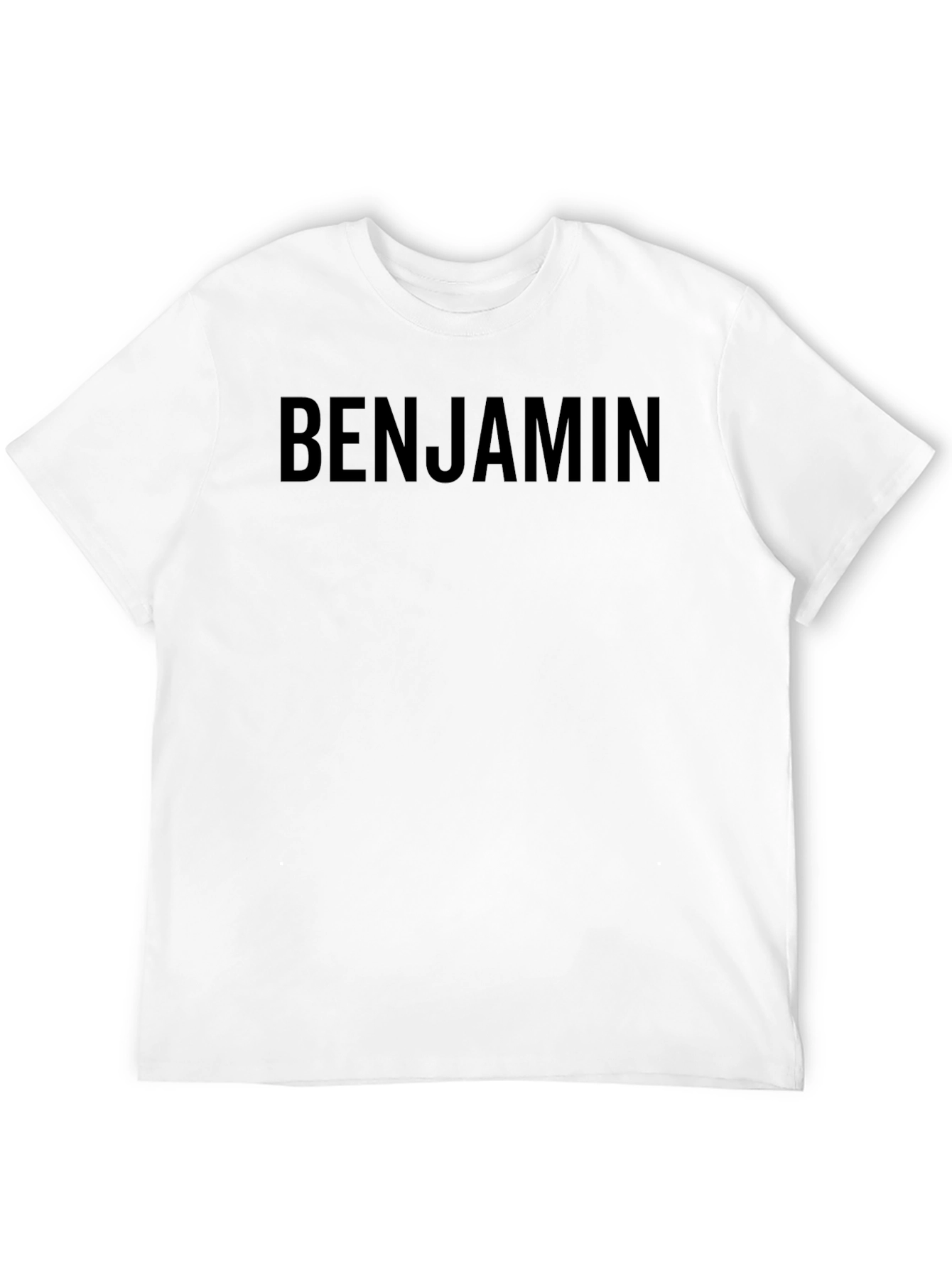 Mens Benjamin Black Cotton T-Shirt