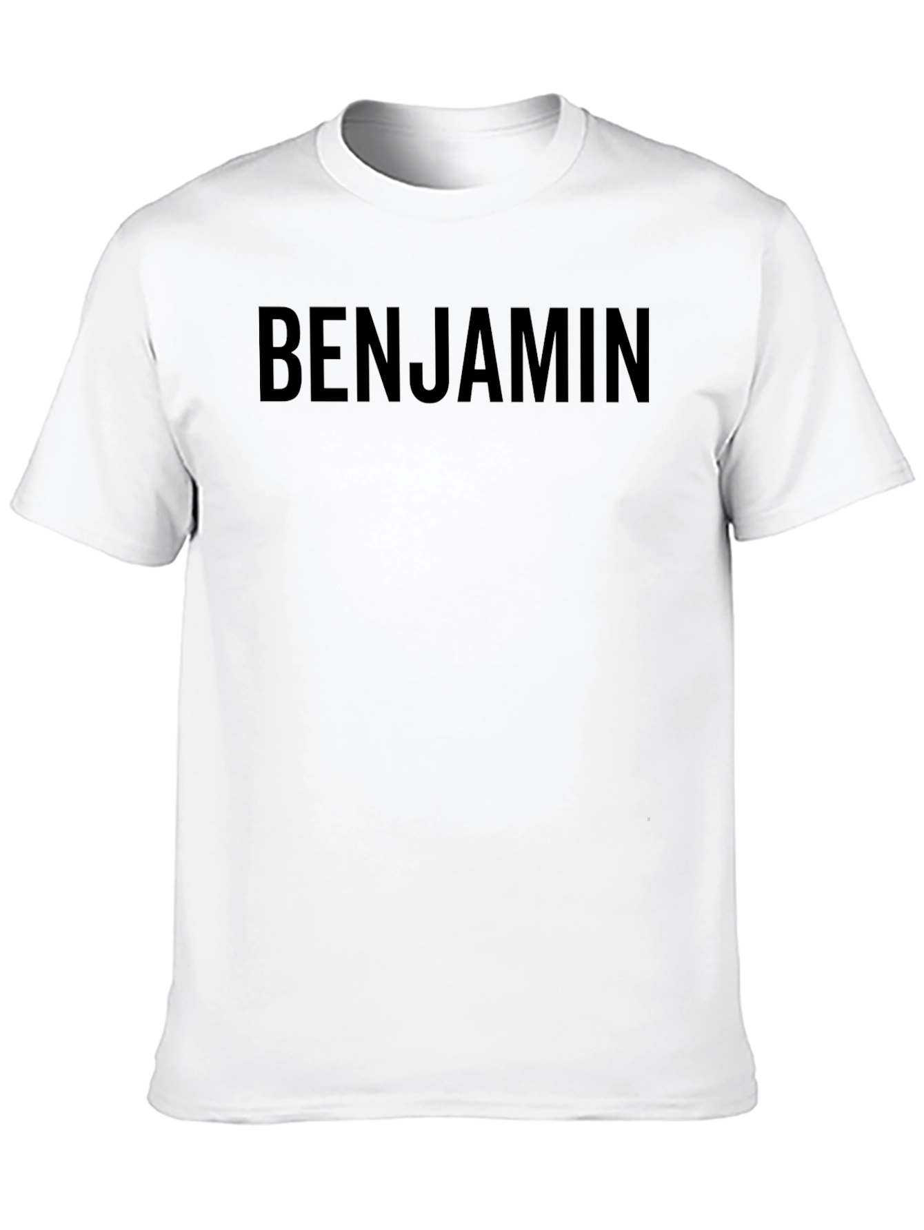 Mens Benjamin Black Cotton T-Shirt