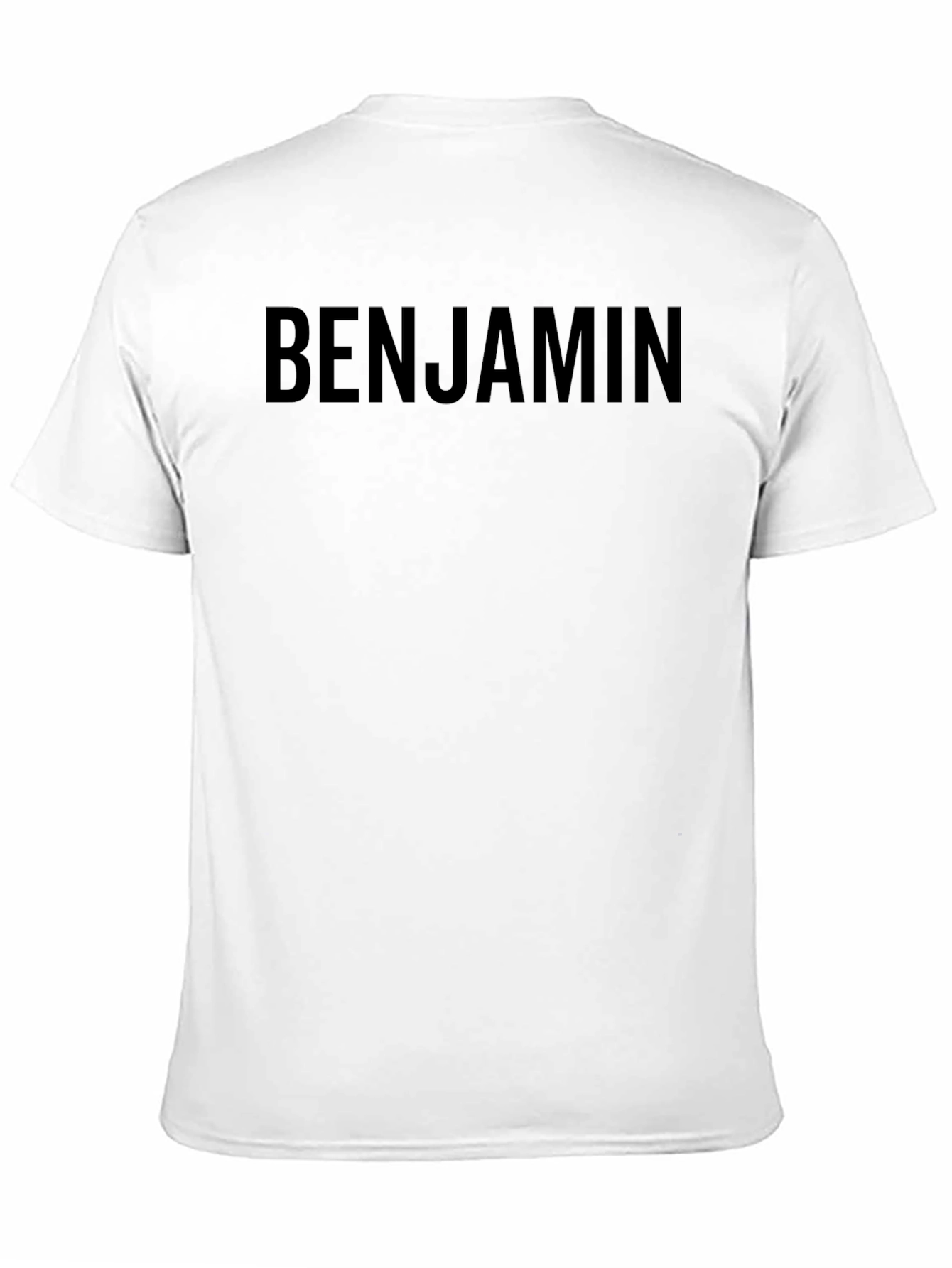 Mens Benjamin Black Cotton T-Shirt