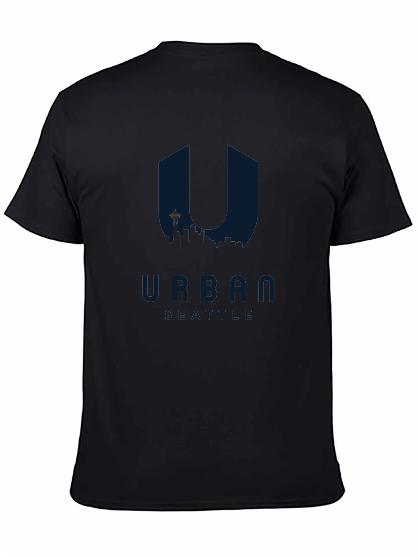 Urban Seattle Graphic Tee - Mens Black T-Shirt