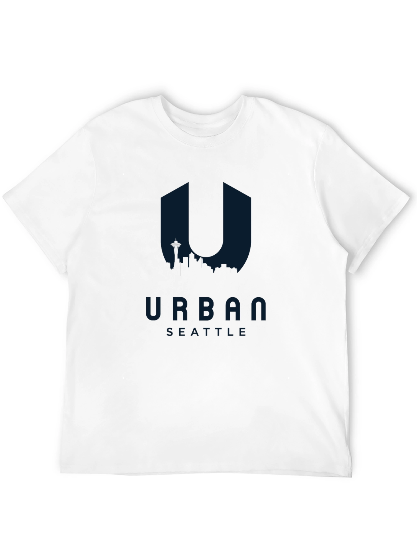 Urban Seattle Graphic Tee - Mens Black T-Shirt