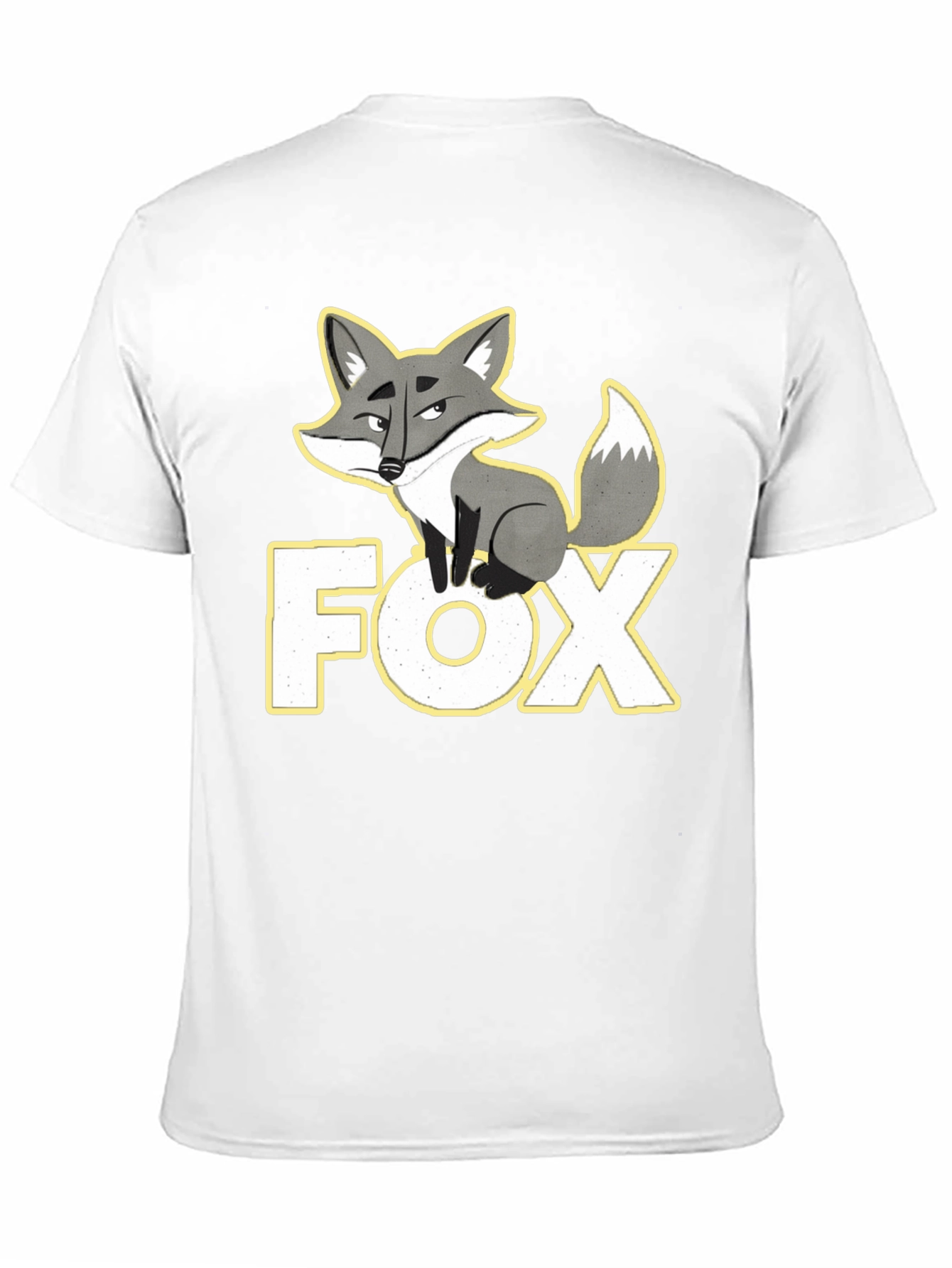 Fox Graphic T-Shirt - Black Cotton Tee