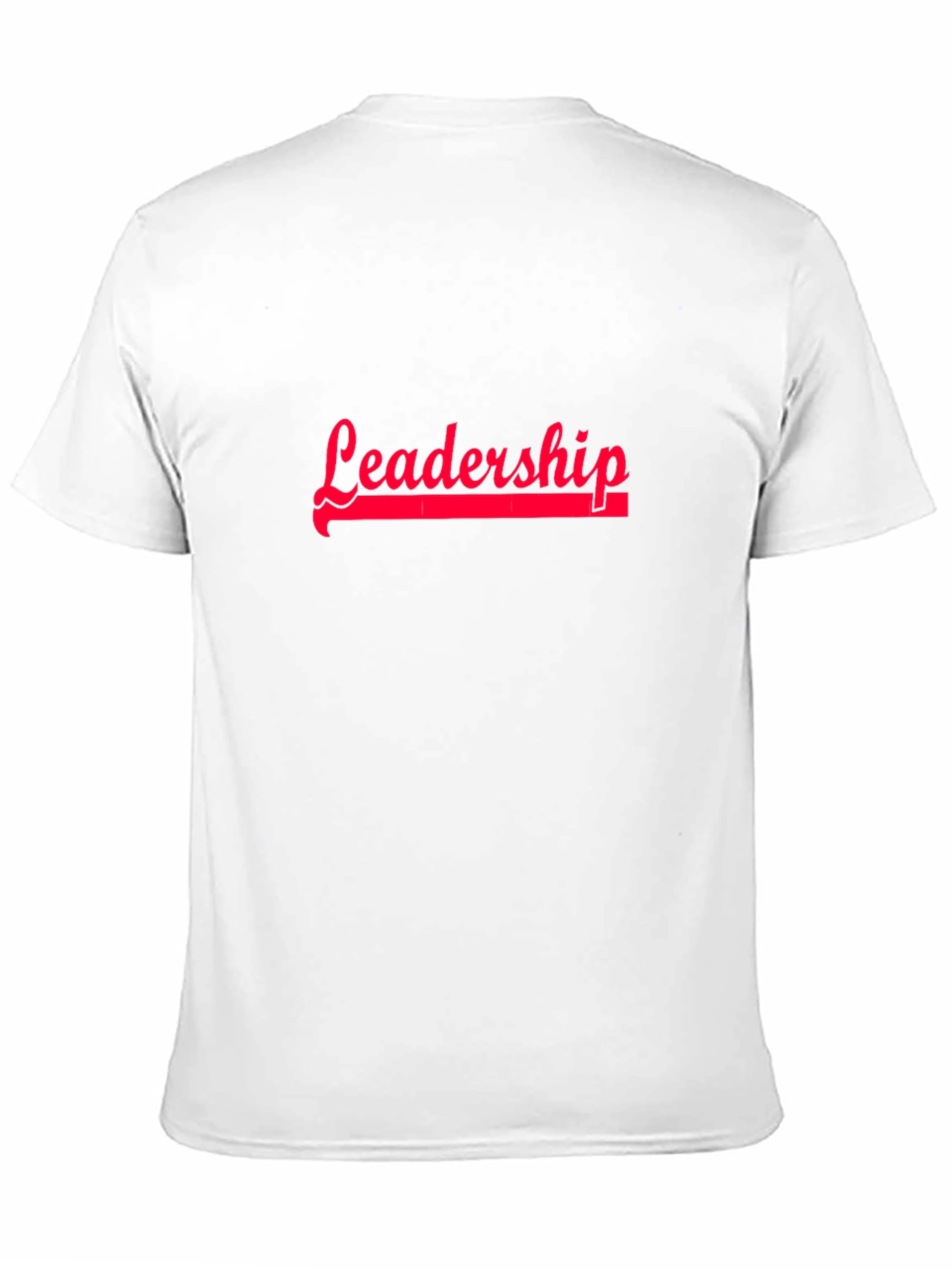 Leadership Tee - Bold Red Graphic
