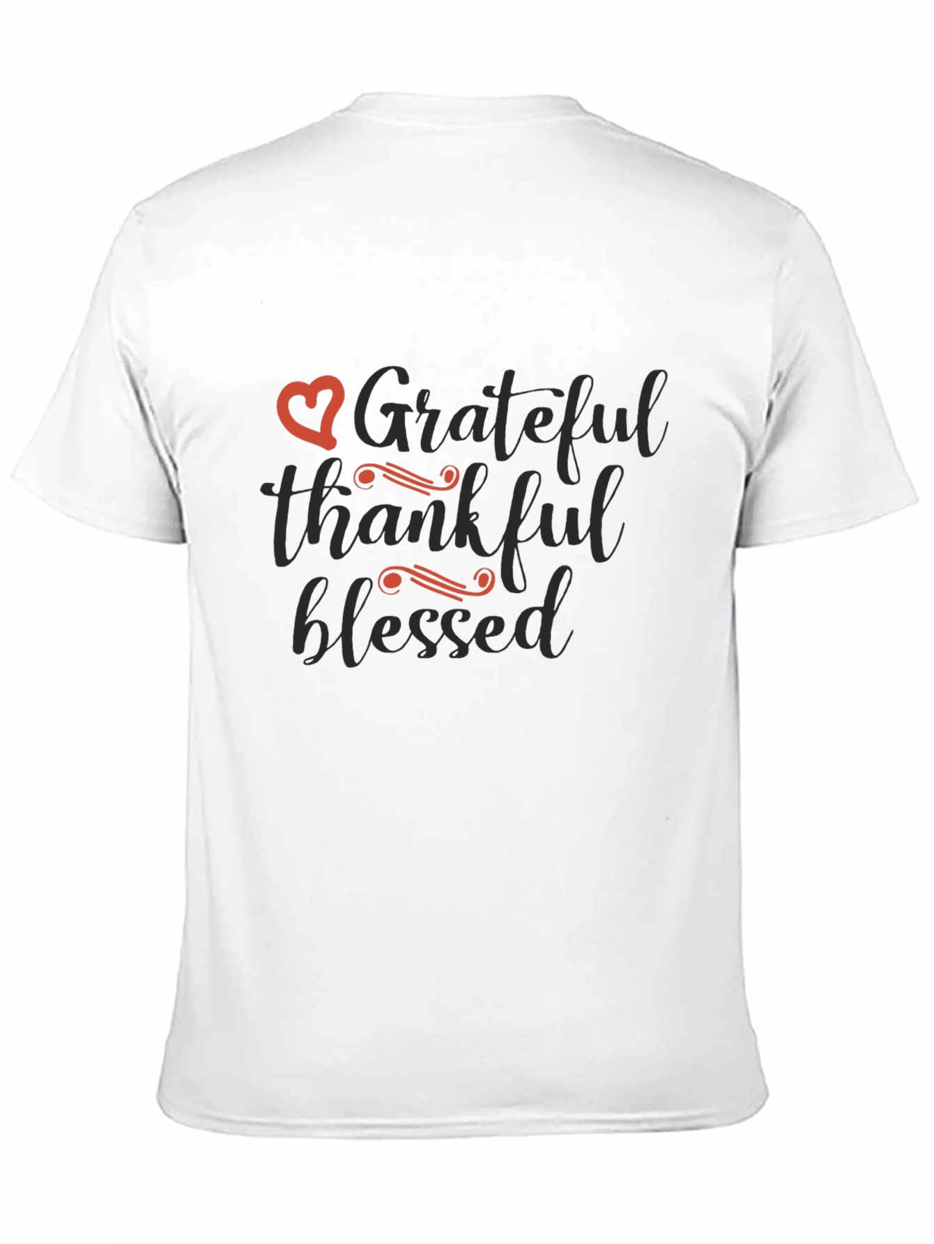 Grateful Thankful Blessed T-Shirt - Black