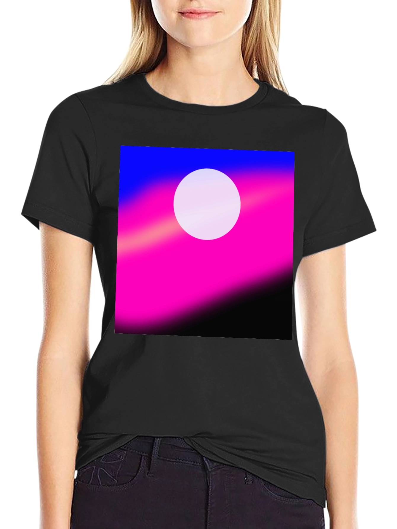 Modern Gradient Circle Graphic Tee