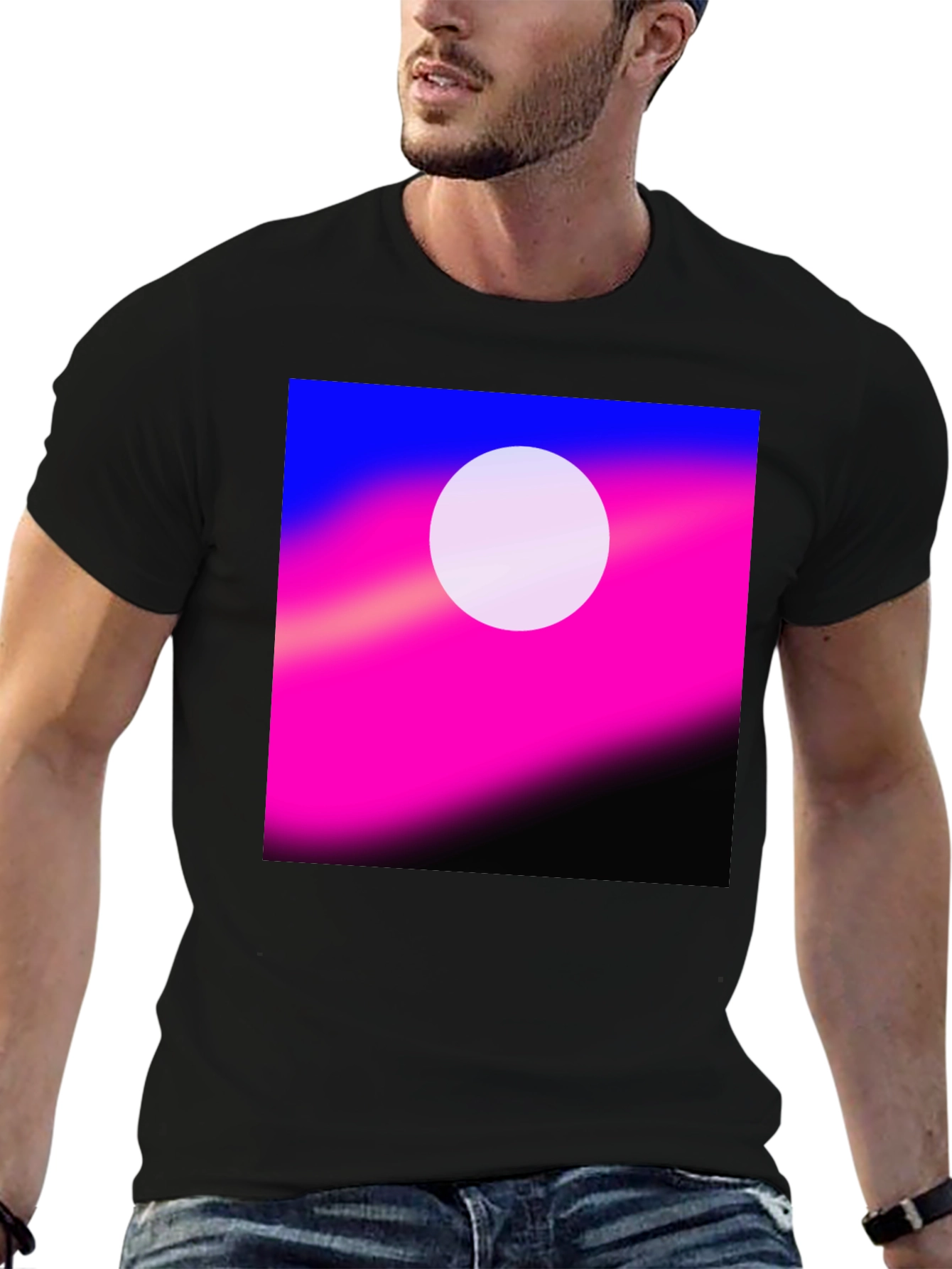 Modern Gradient Circle Graphic Tee