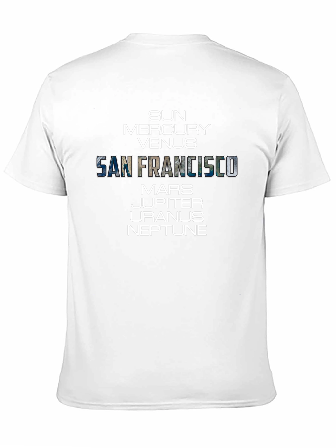 San Francisco Solar System T-Shirt | Space Design