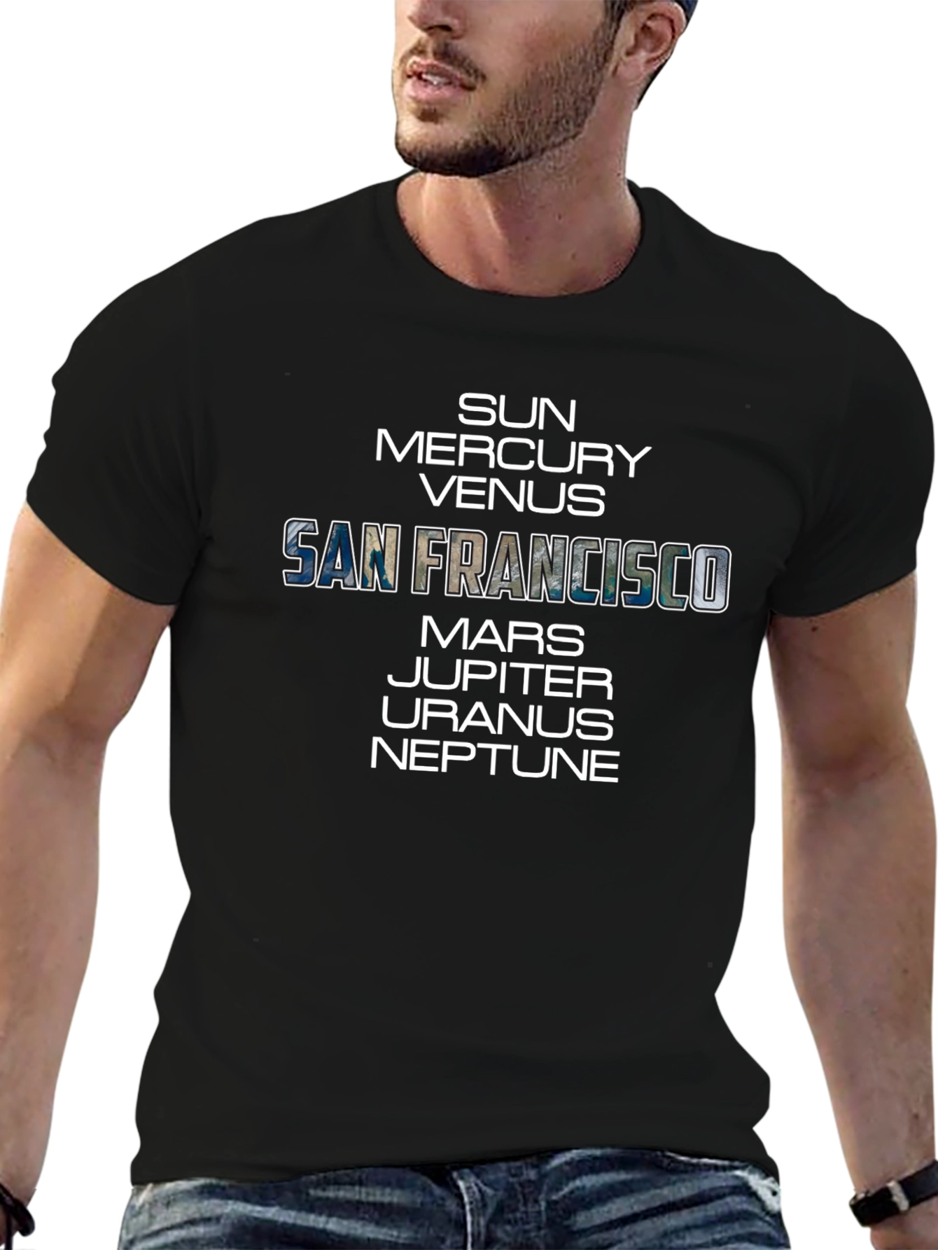 San Francisco Solar System T-Shirt | Space Design