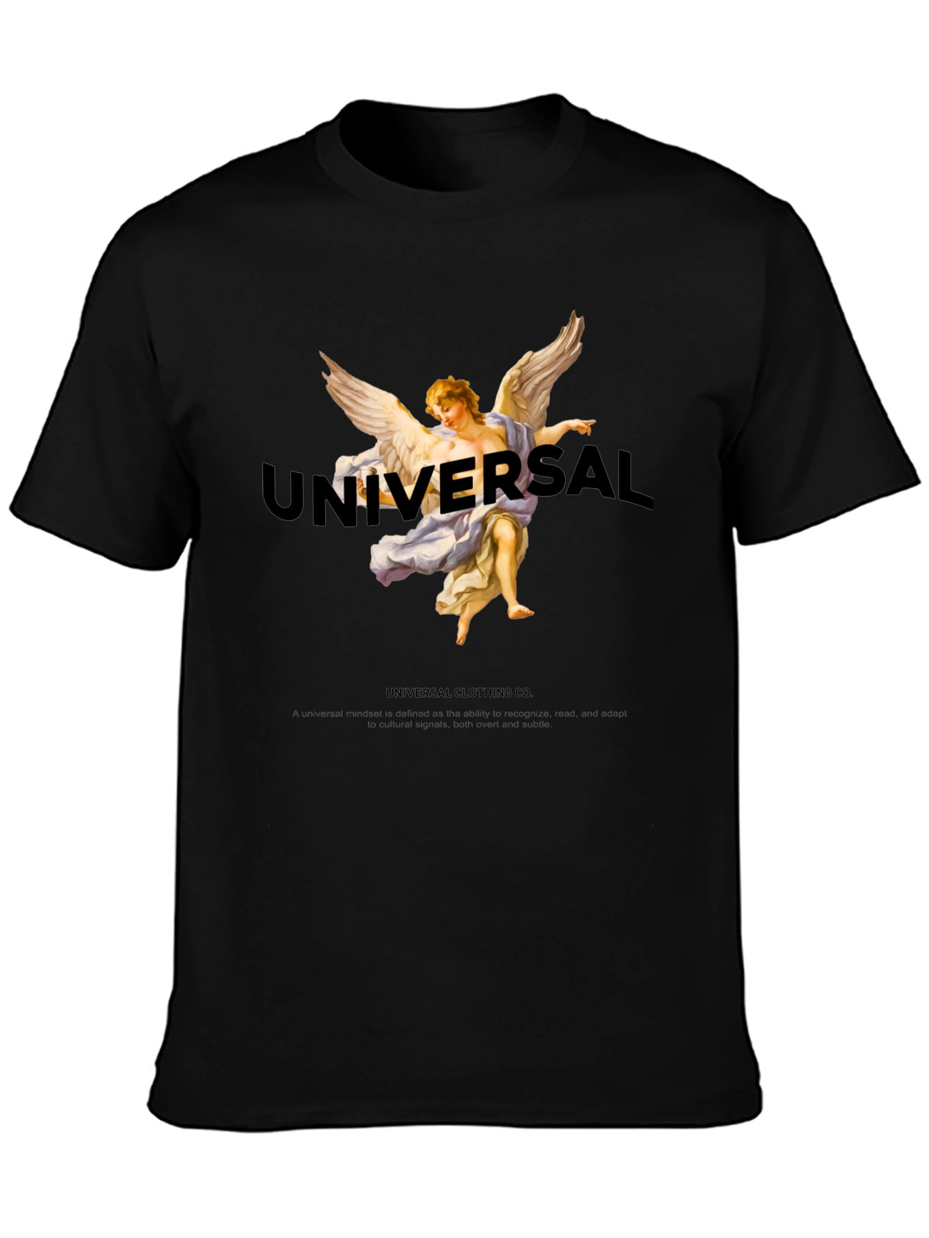 Universal Clothing Angel T-Shirt - Black