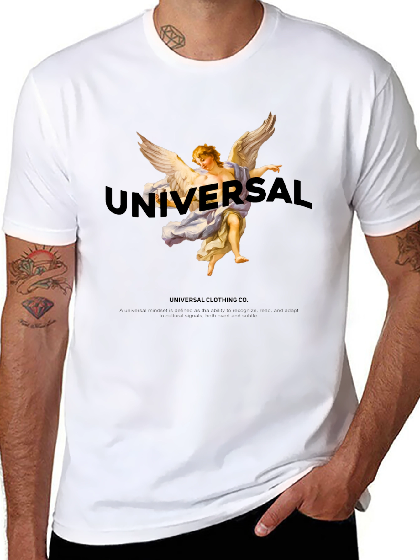 Universal Clothing Angel T-Shirt - Black