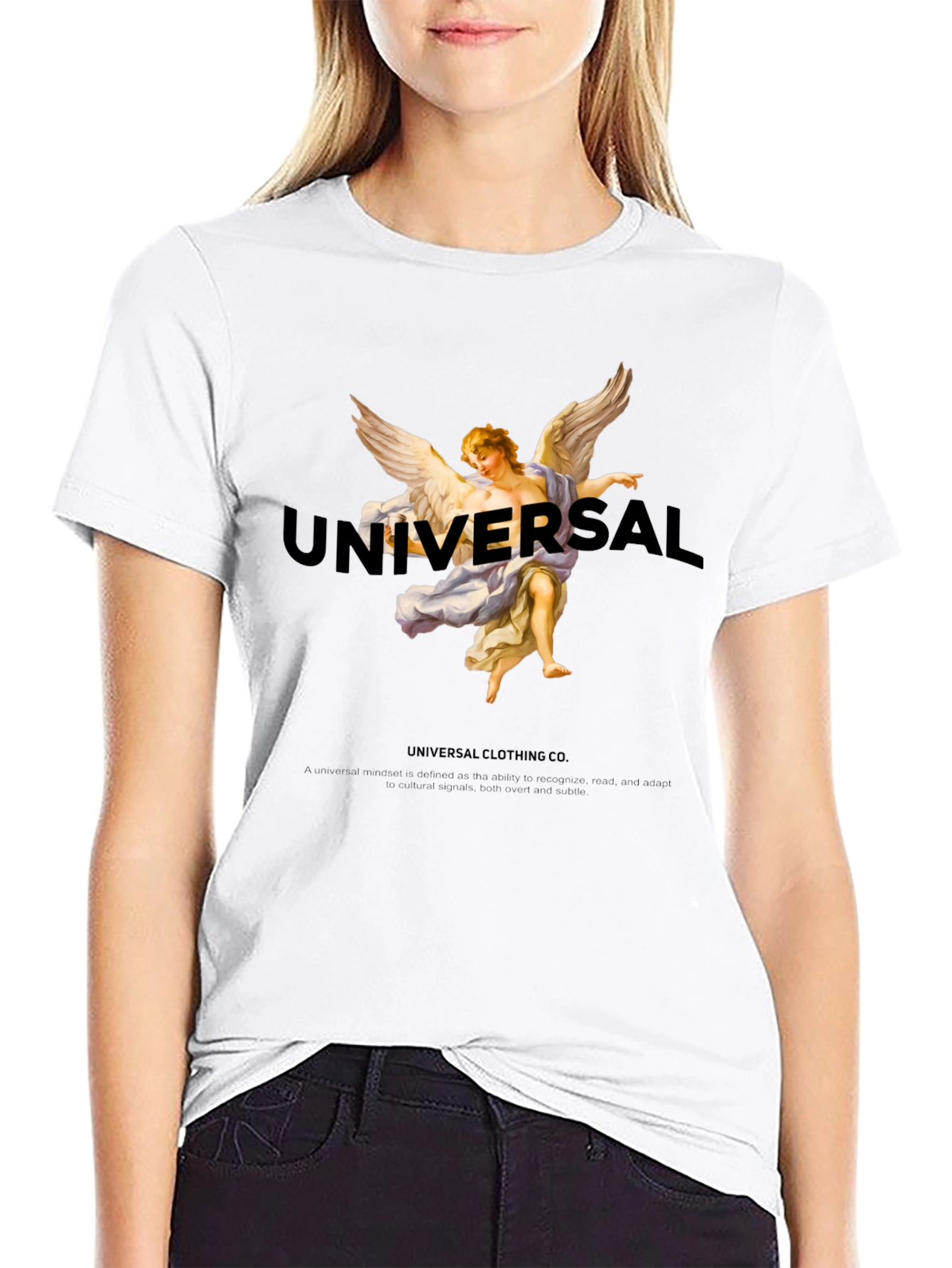 Universal Clothing Angel T-Shirt - Black