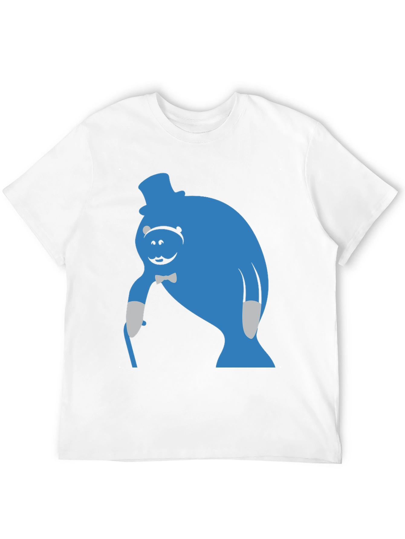 Blue Manatee T-Shirt - Unique Cartoon Graphic Tee