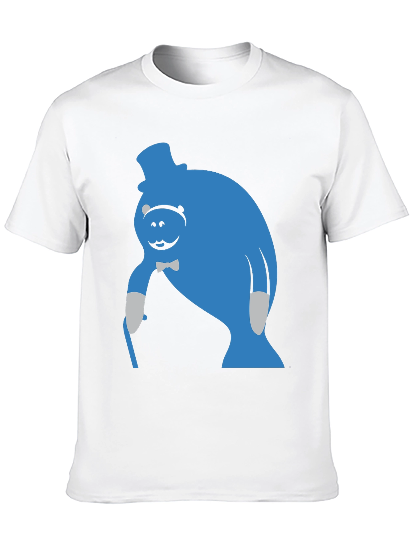 Blue Manatee T-Shirt - Unique Cartoon Graphic Tee