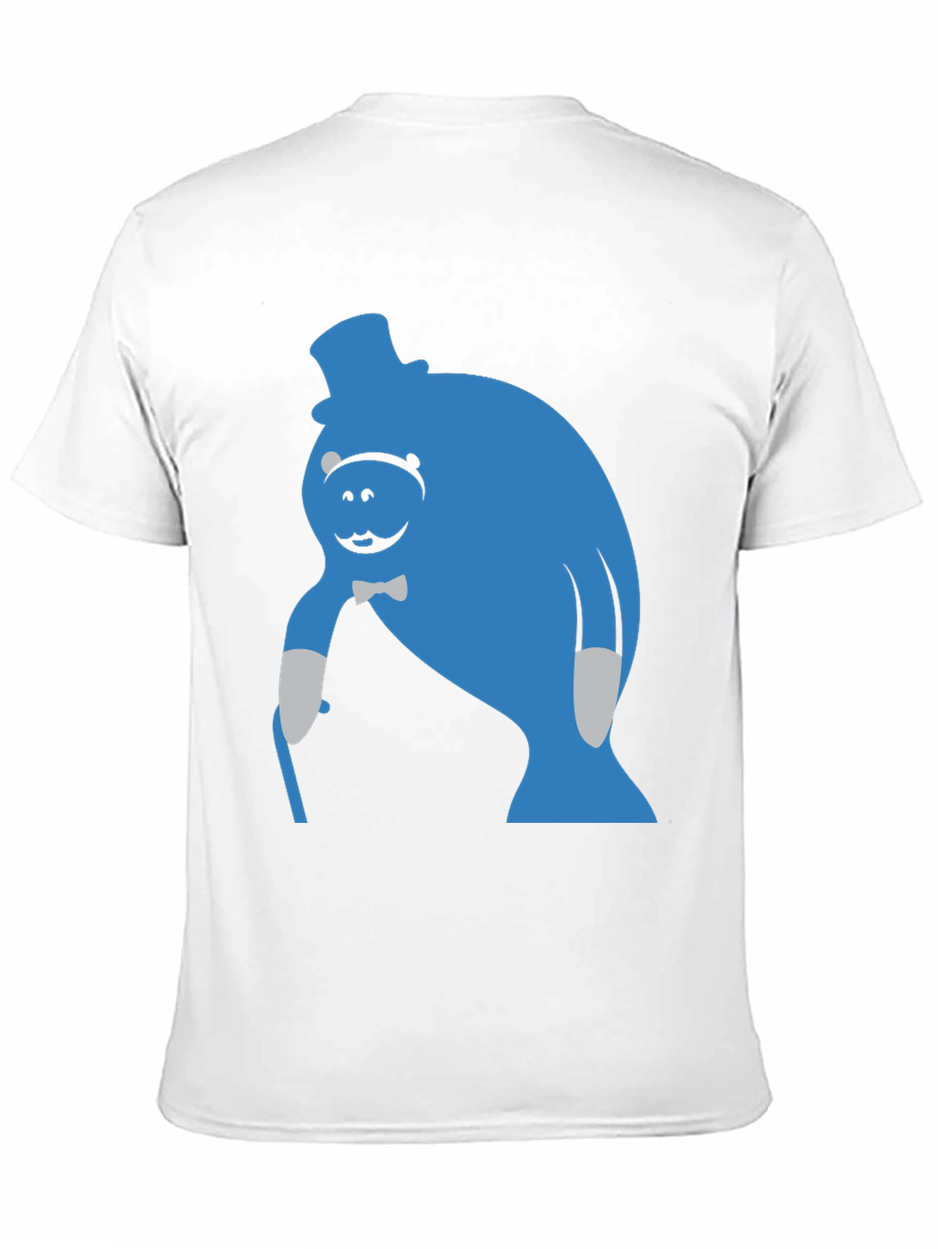 Blue Manatee T-Shirt - Unique Cartoon Graphic Tee