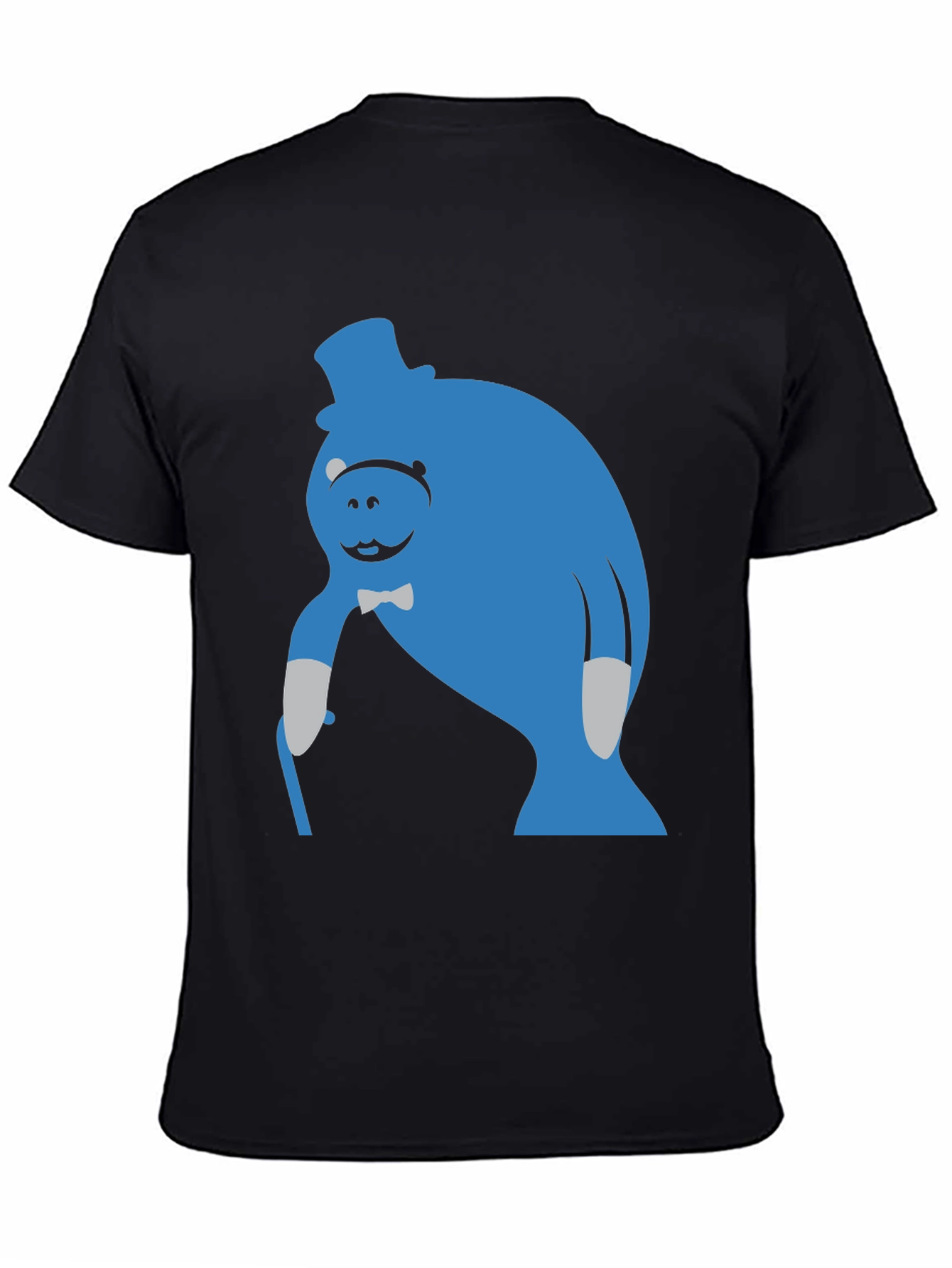 Blue Manatee T-Shirt - Unique Cartoon Graphic Tee