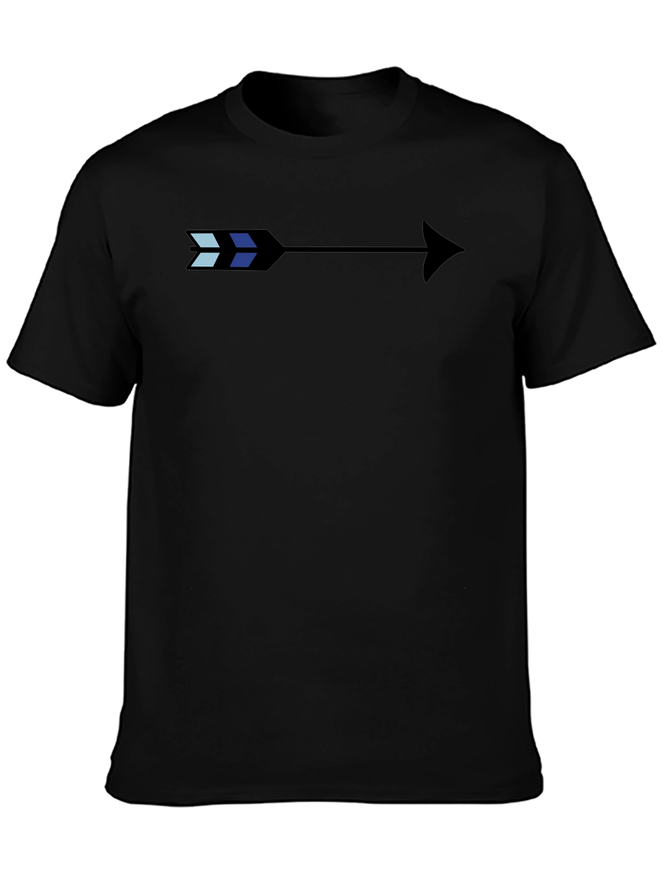 Stylish Arrow Graphic Black T-Shirt