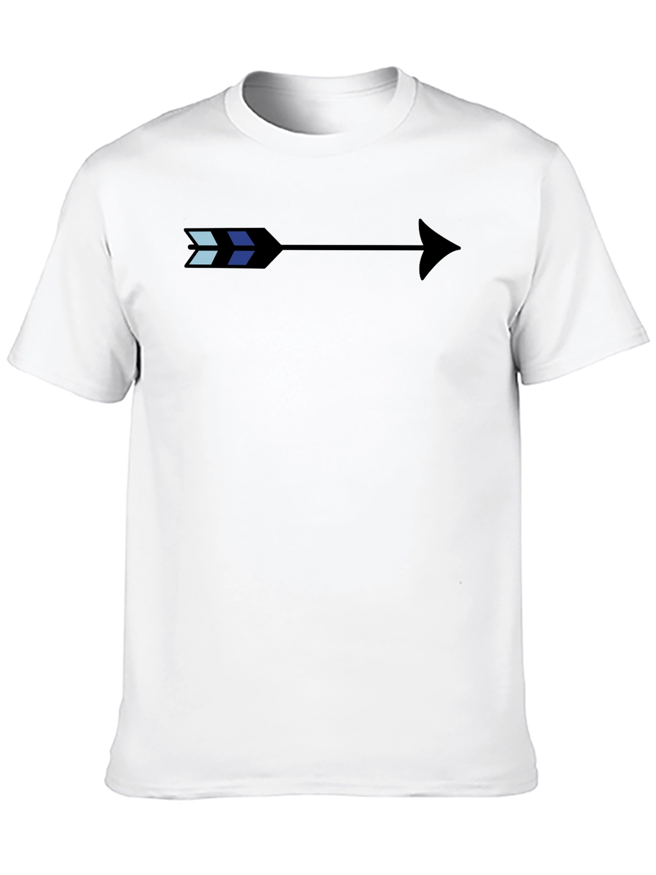 Stylish Arrow Graphic Black T-Shirt