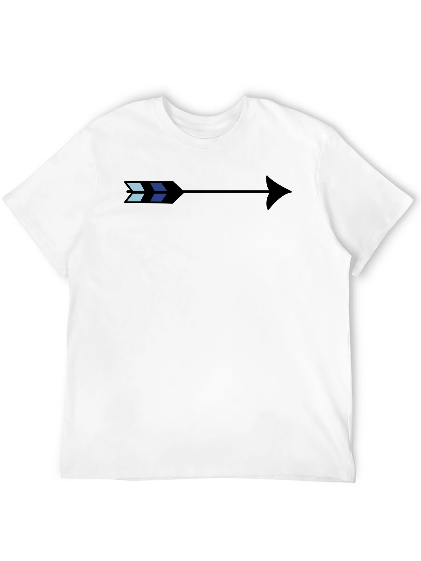 Stylish Arrow Graphic Black T-Shirt